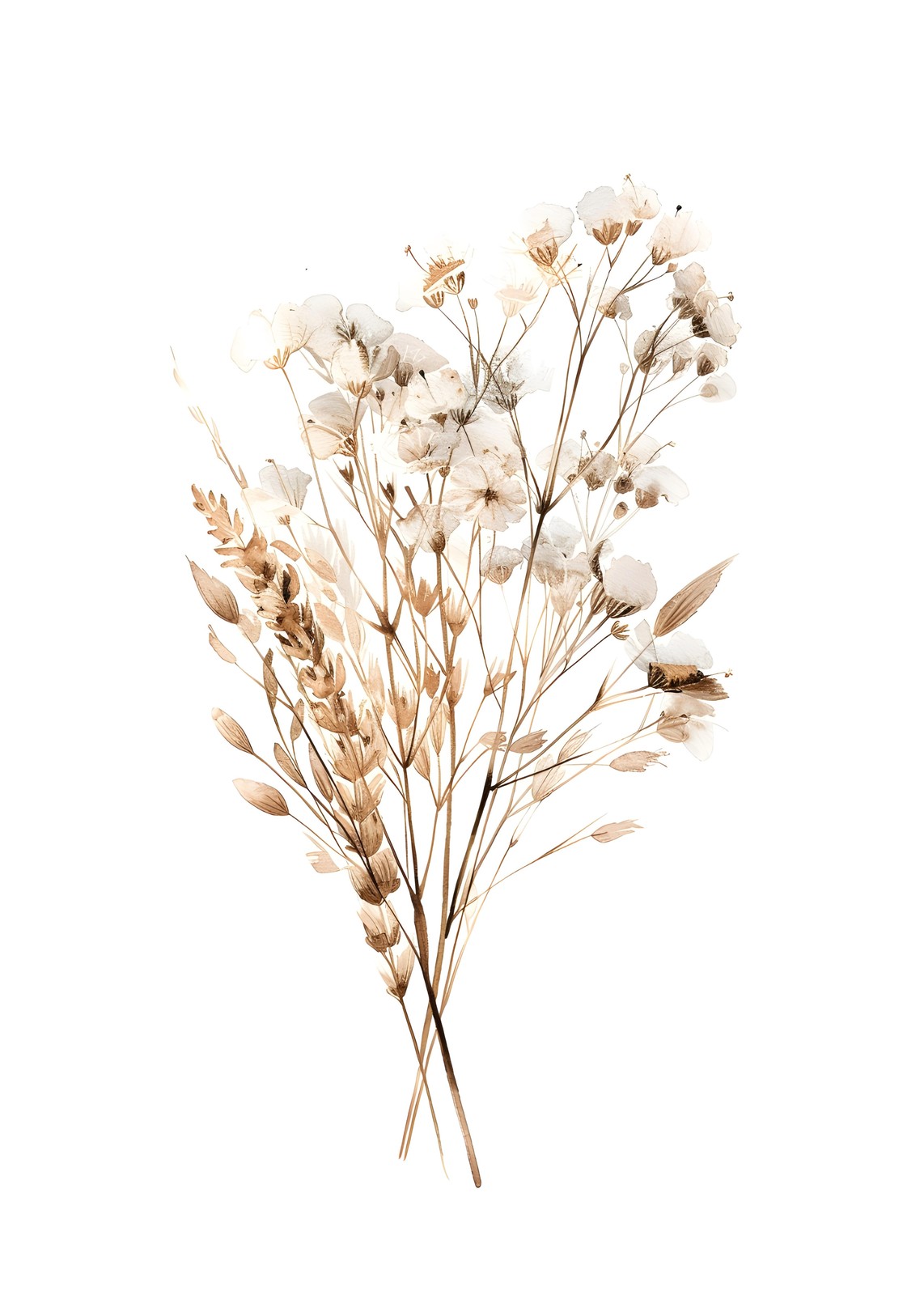 Bohemian Dried Floral Wall Art Wall Art