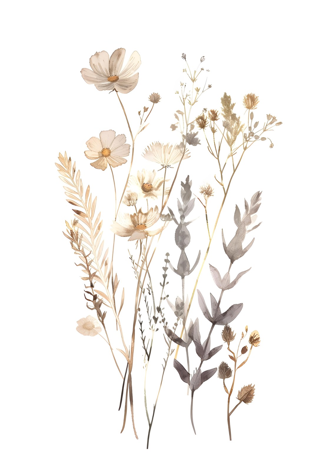 Bohemian Floral Meadow Wall Art