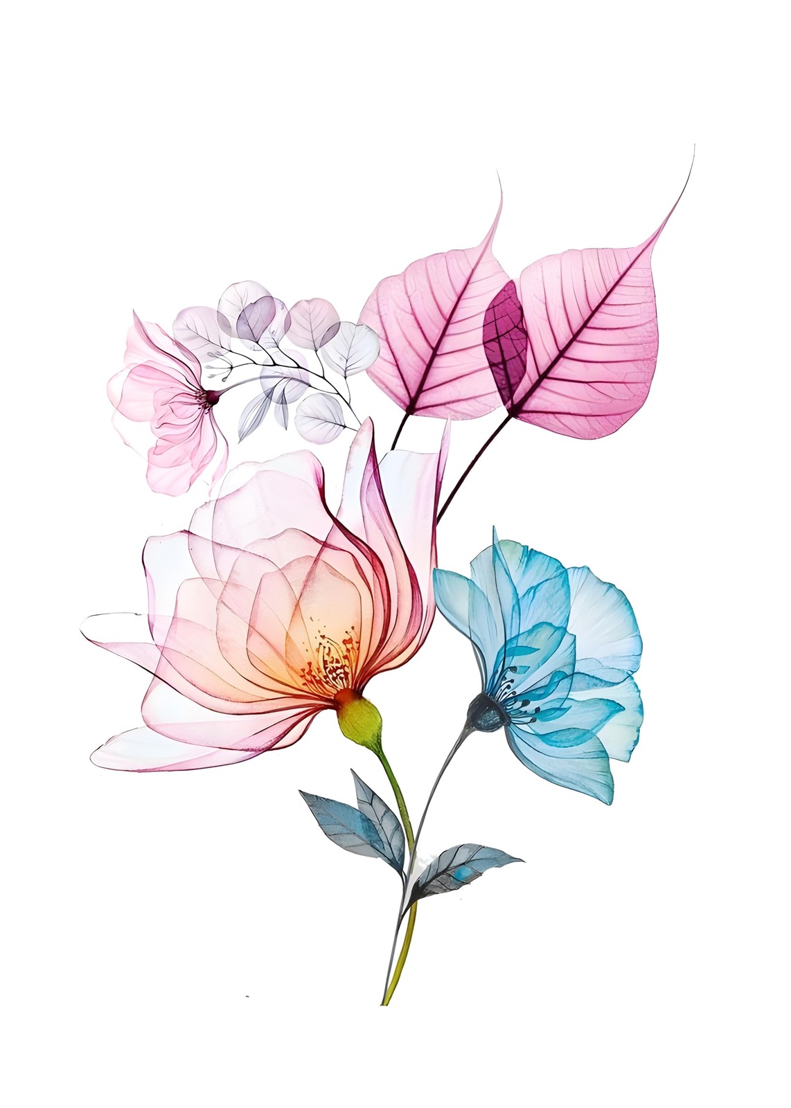 Ethereal Bloom Floral Art Wall Art