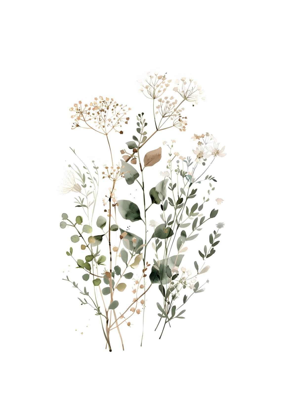 Ethereal Botanical Boho Wall Art Wall Art