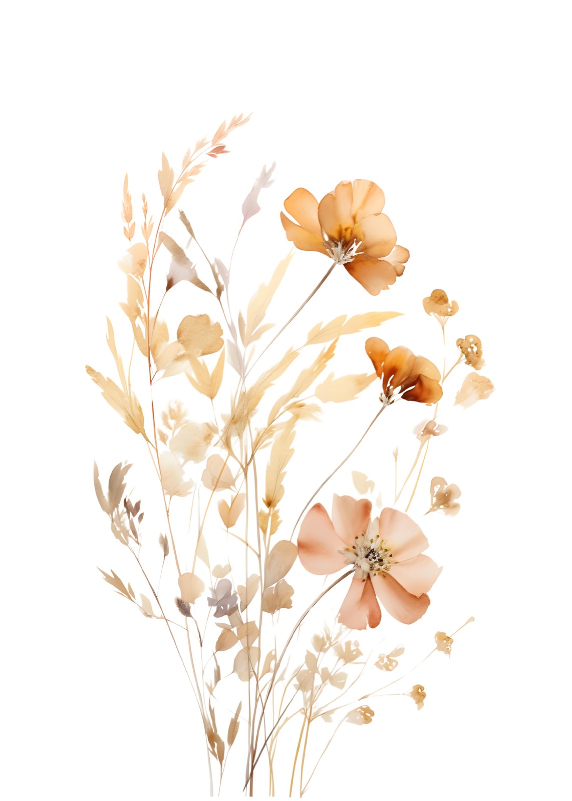 Ethereal Meadow Blooms Wall Art