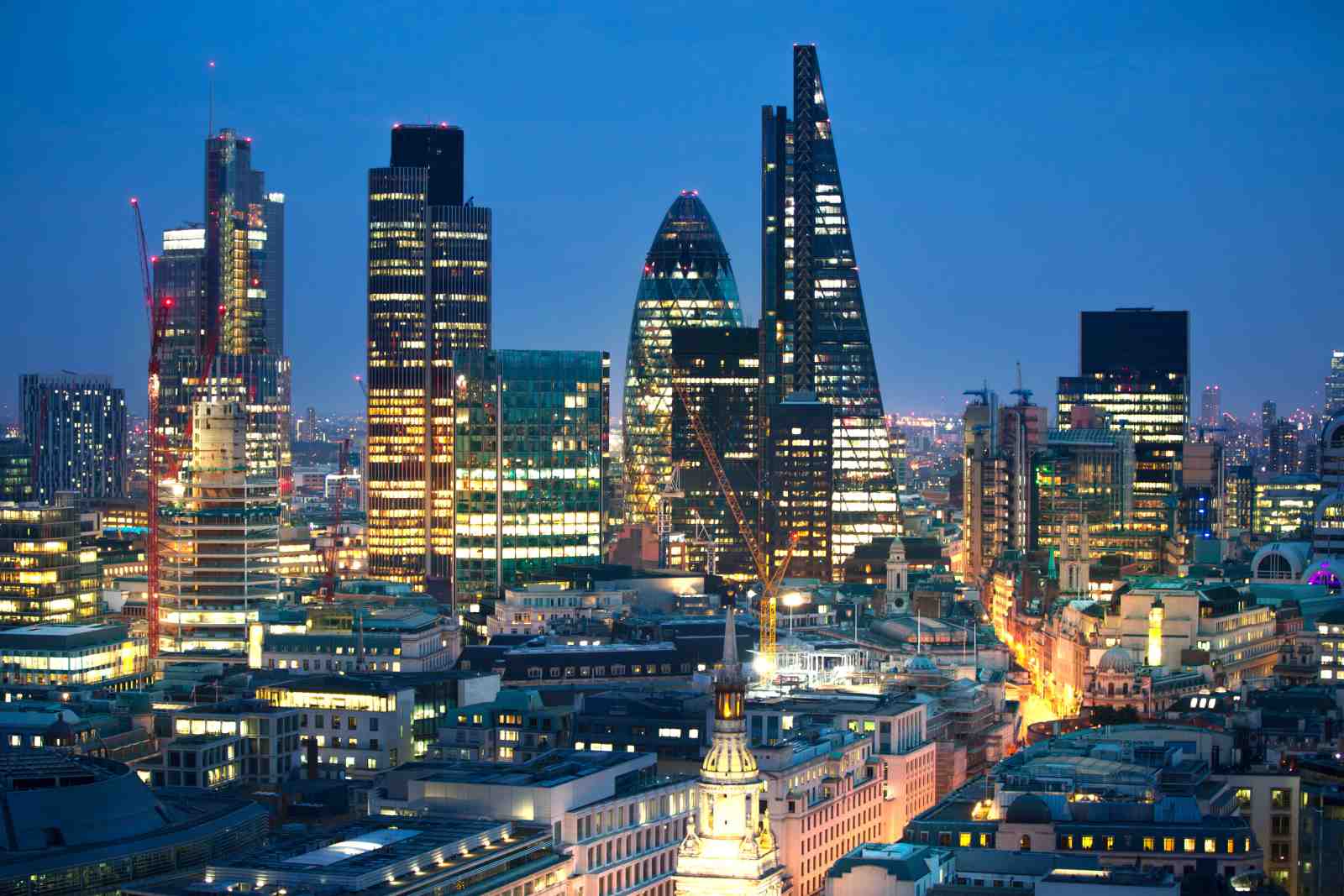 London Skyline Twilight Wall Art