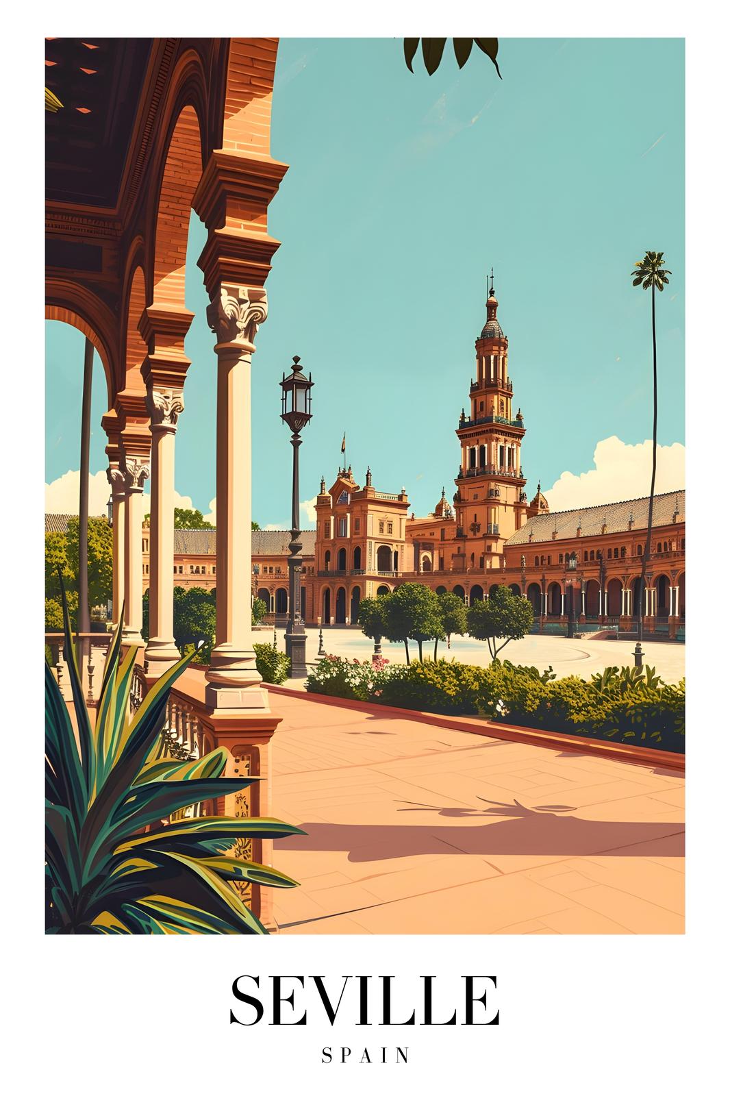 Seville Spain Plaza De Espana Wall Art