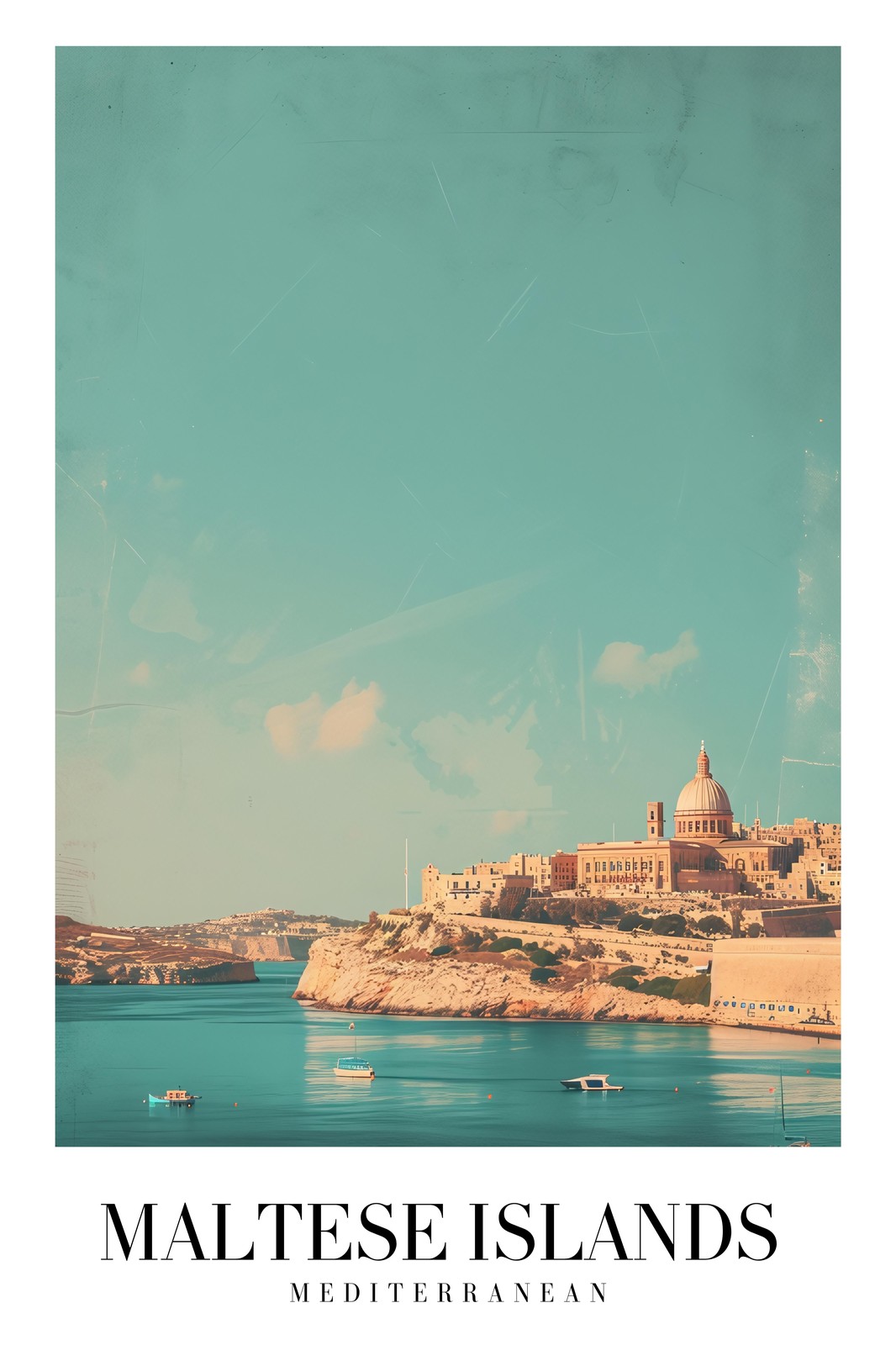 Maltese Islands Mediterranean Coastal Wall Art