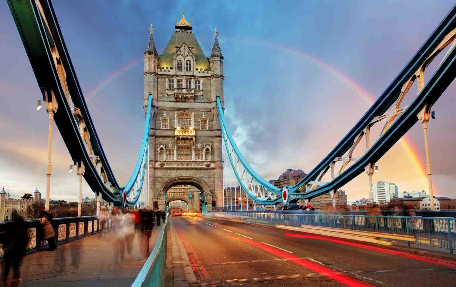 London Tower Bridge Rainbow Wall Art