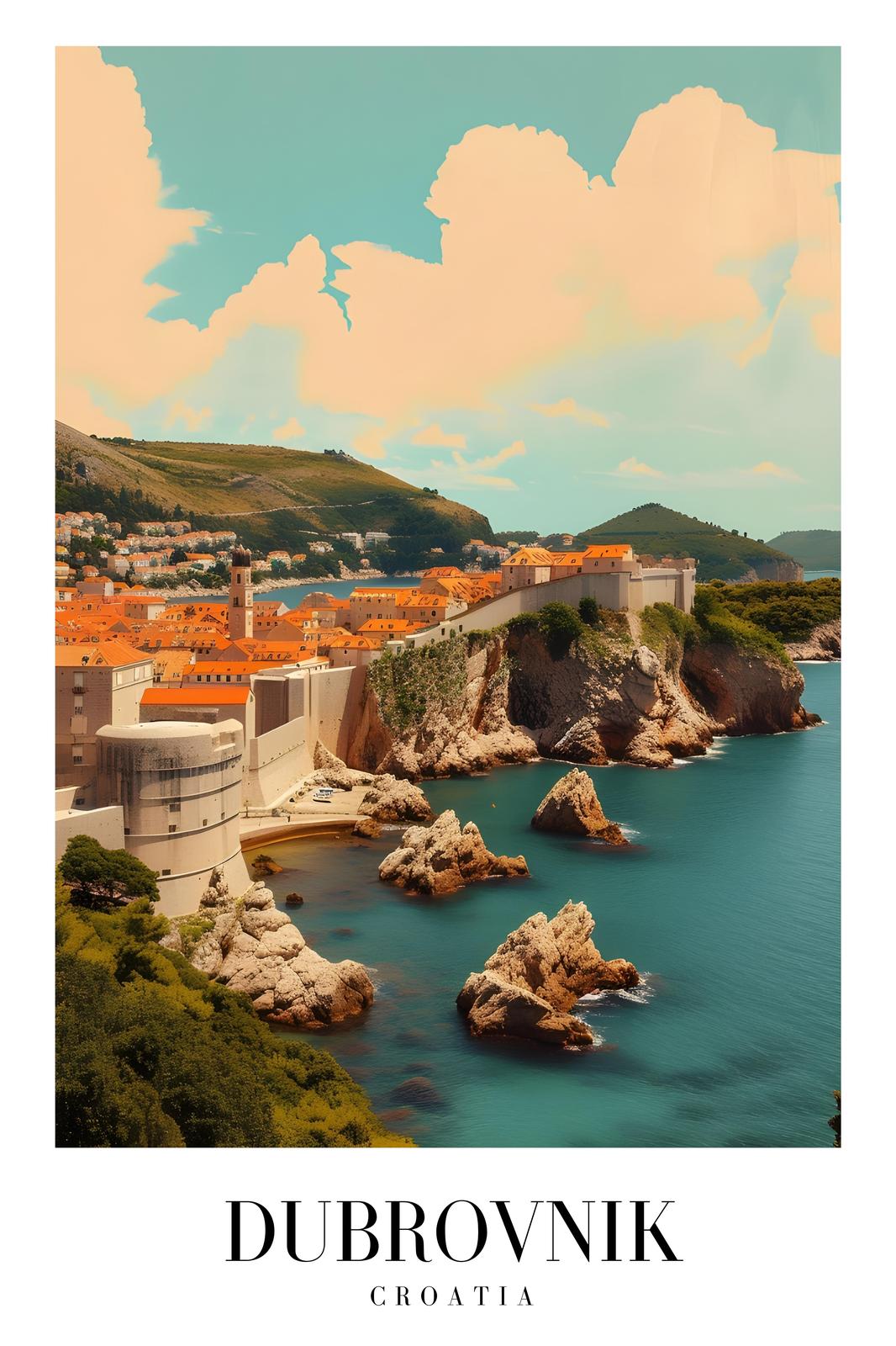 Dubrovnik Coastal Charm Wall Art