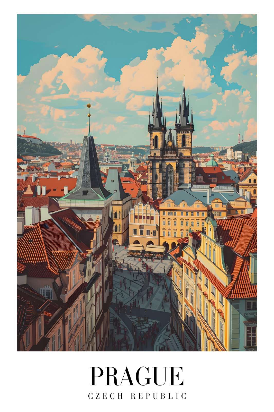 Prague Old Town Square Wall Art