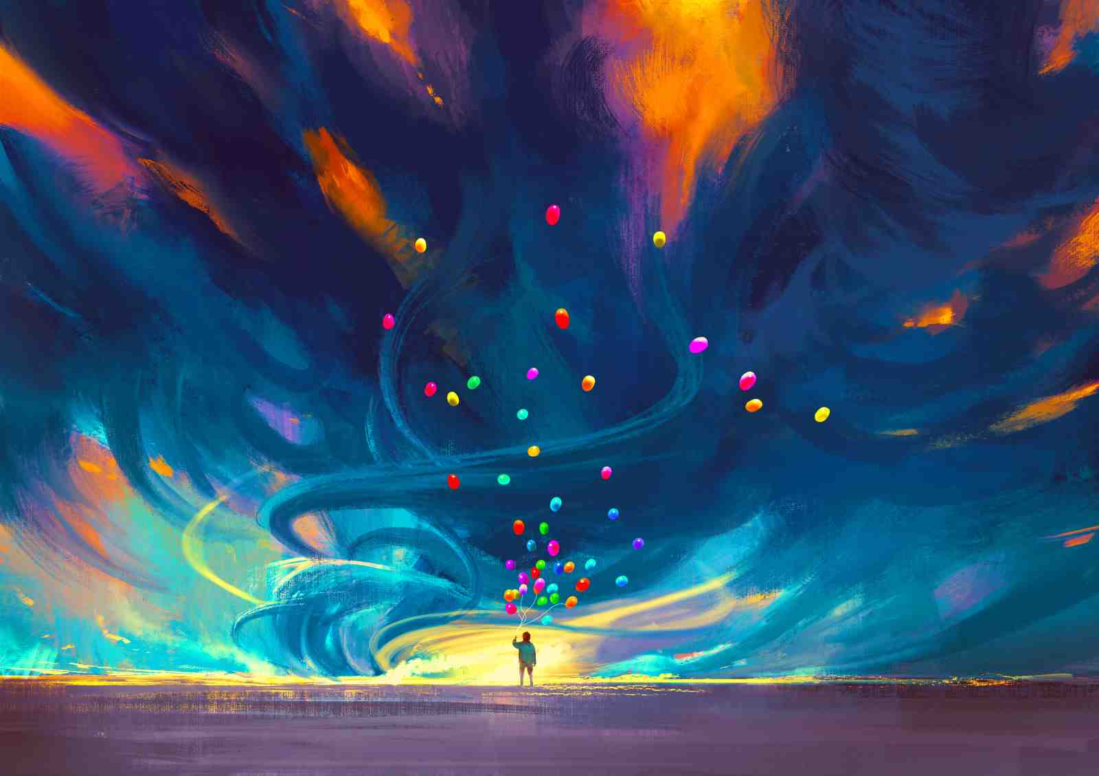Dreamy Balloons Abstract Wall Art