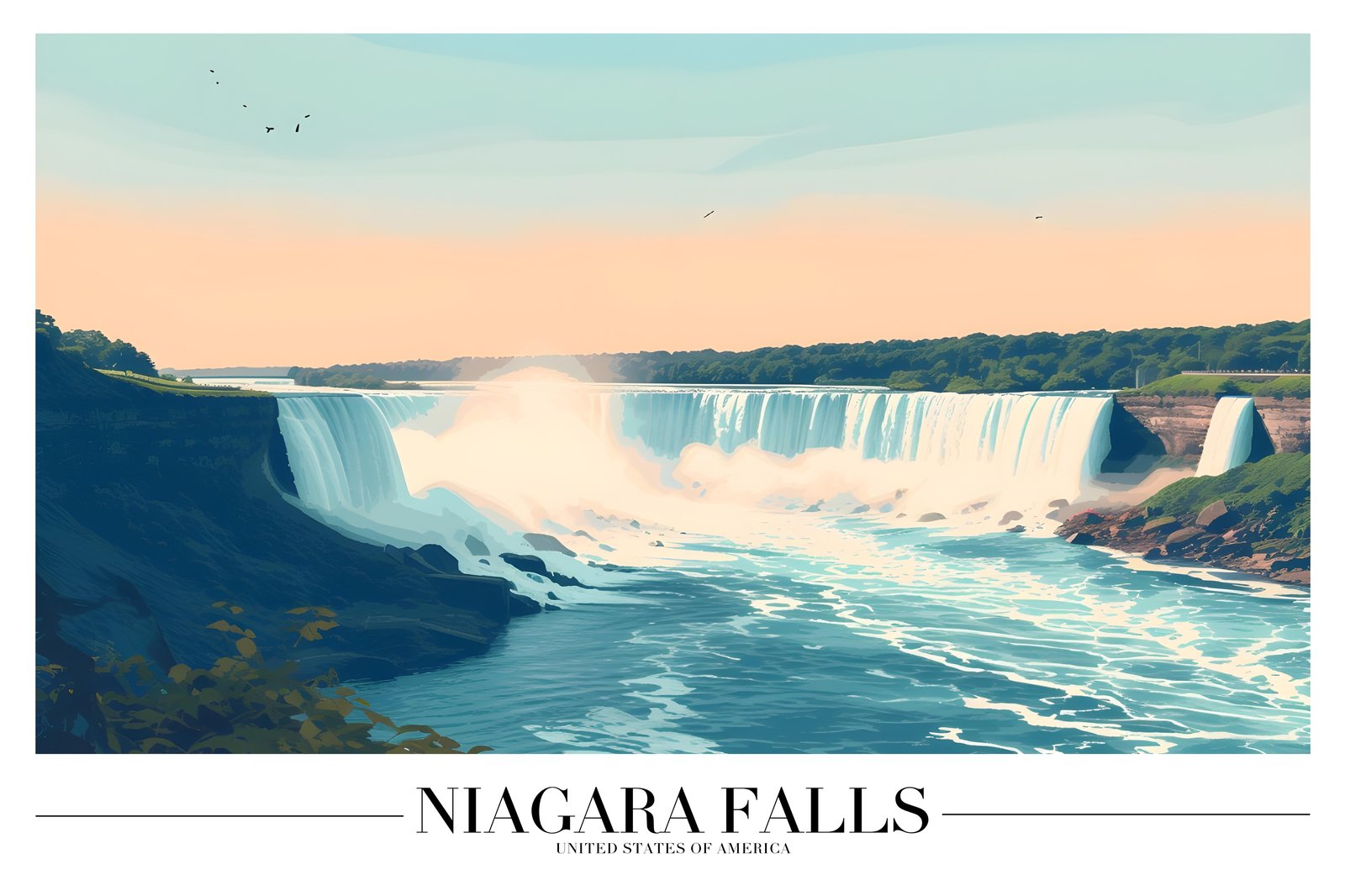 Niagara Falls Vista Wall Art - Nature Wall Art