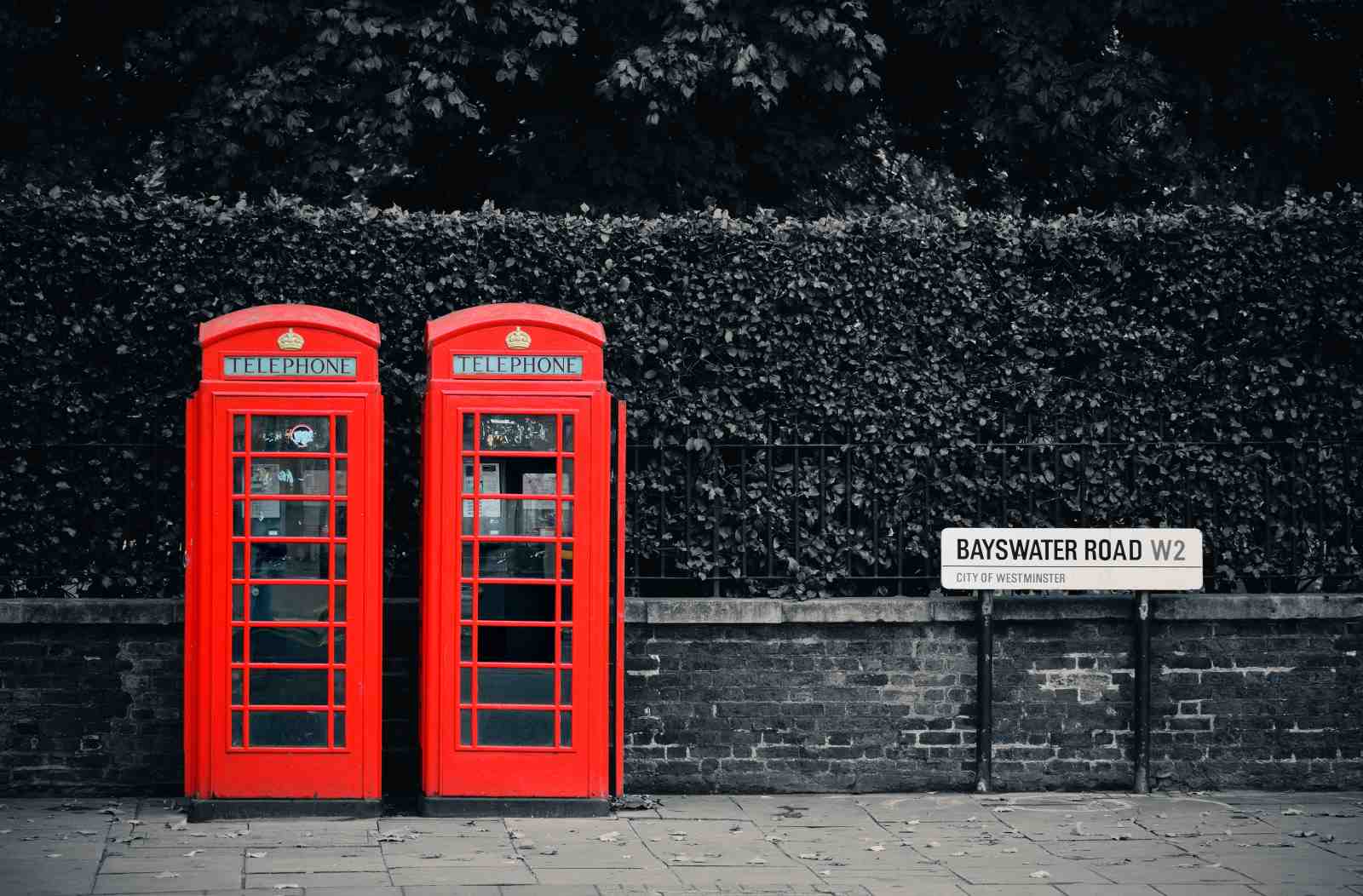 Iconic London Red Phone Booths Wall Art