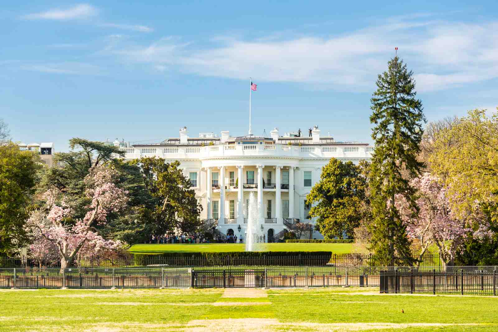 Iconic White House Spring View Wall Art