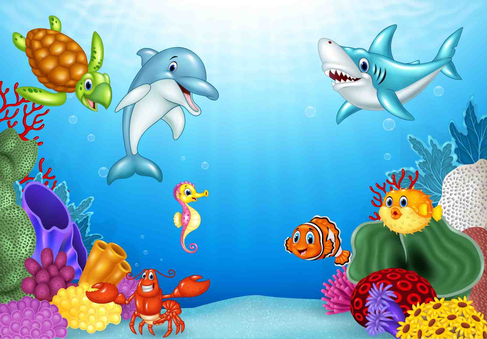Whimsical Ocean Friends Wall Art