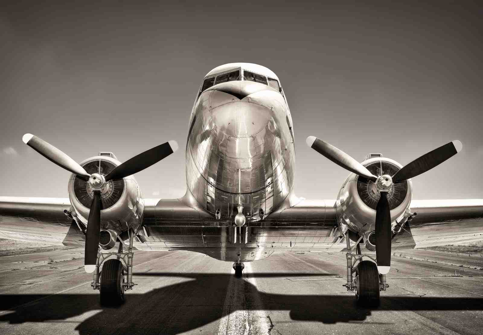 Vintage DC-3 Airplane Tarmac Wall Art