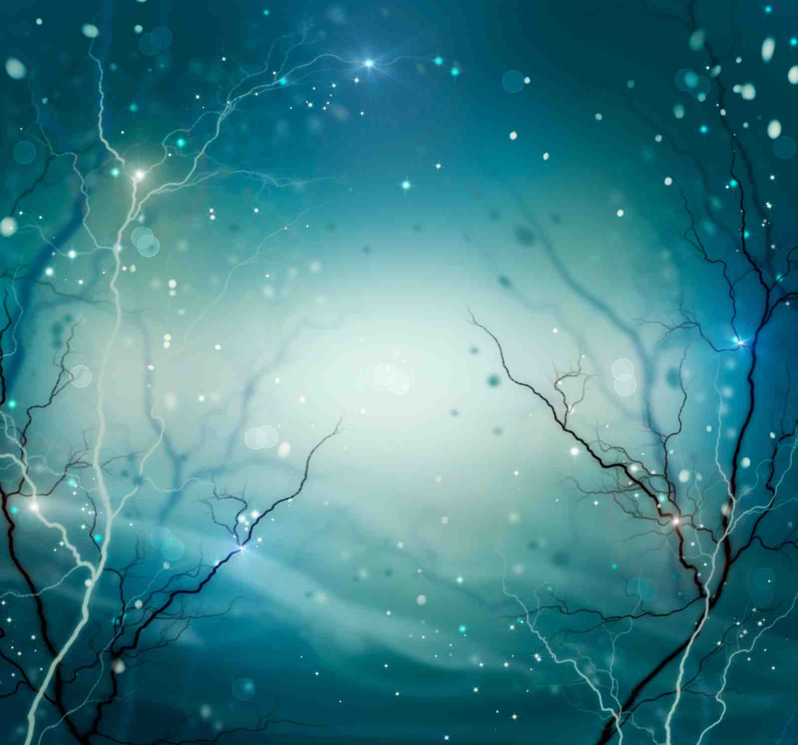 Mystical Forest Lightning Wall Art