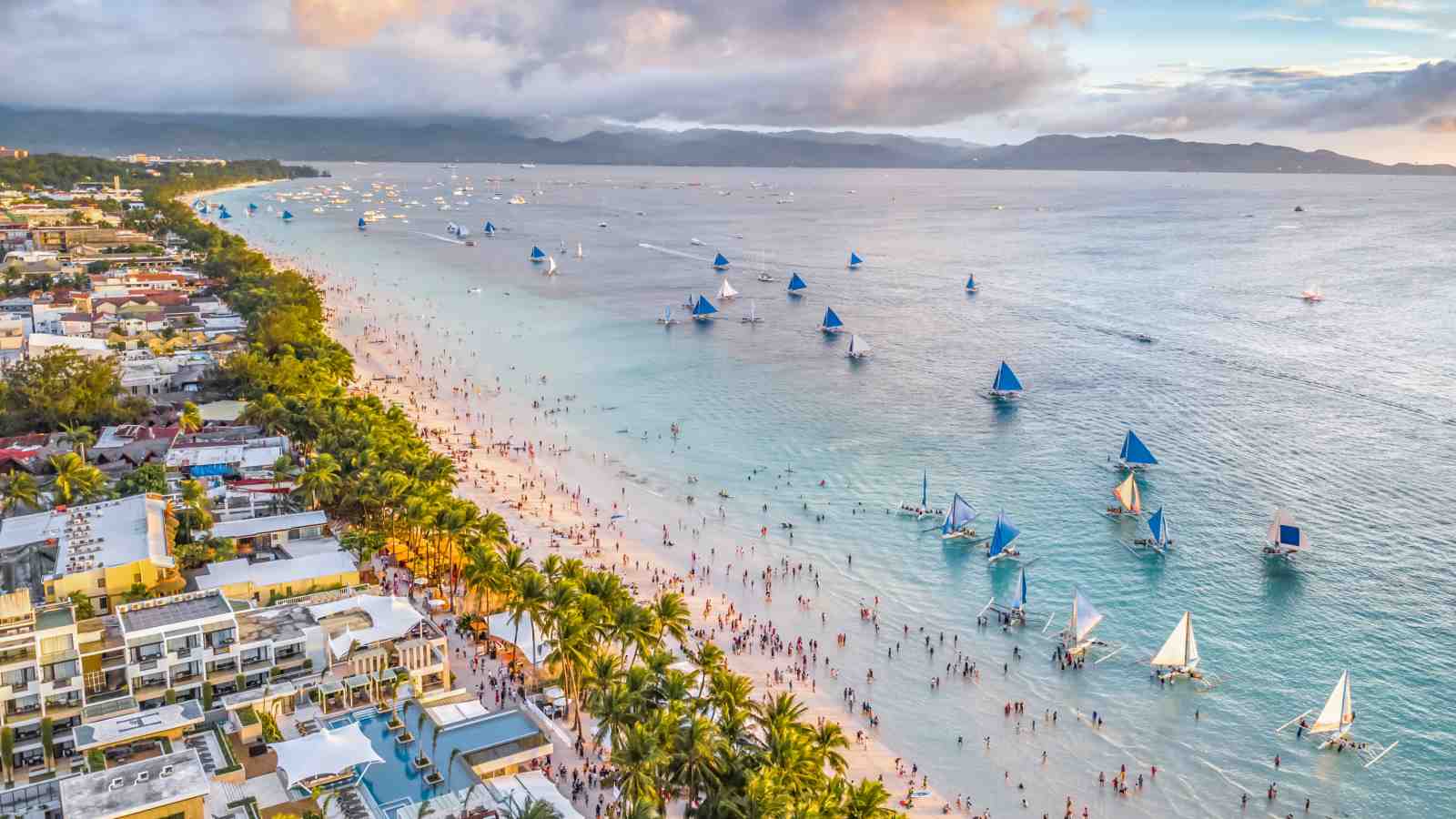 Boracay Beach Sailing Paradise Wall Art