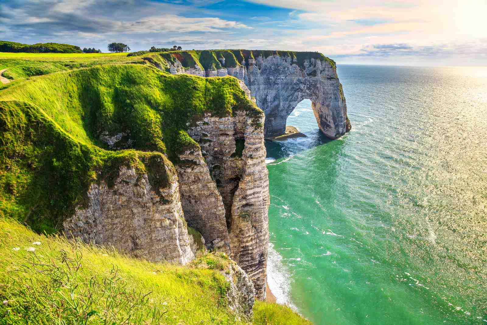 Etretat Cliffs Coastal Arch Wall Art