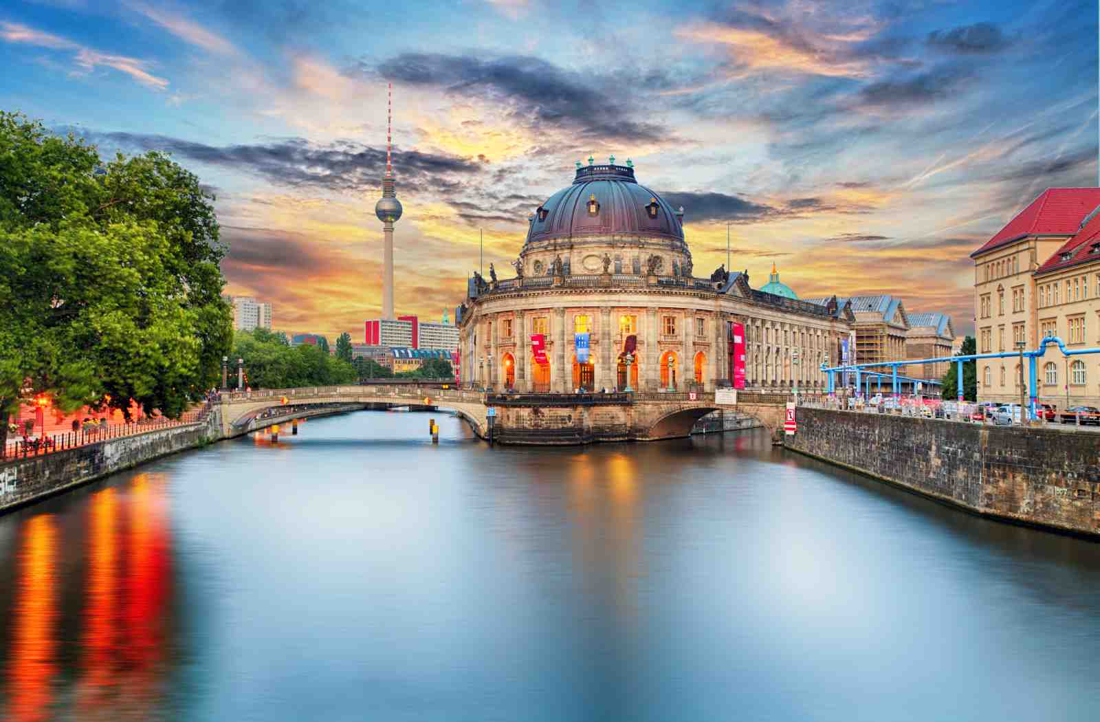 Berlin Bode Museum River View Wall Art