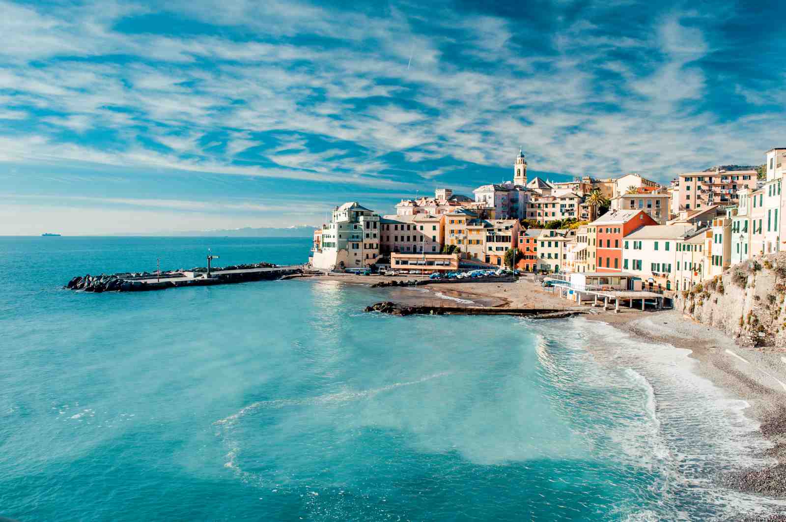Coastal Italian Village Beach Wall Art
