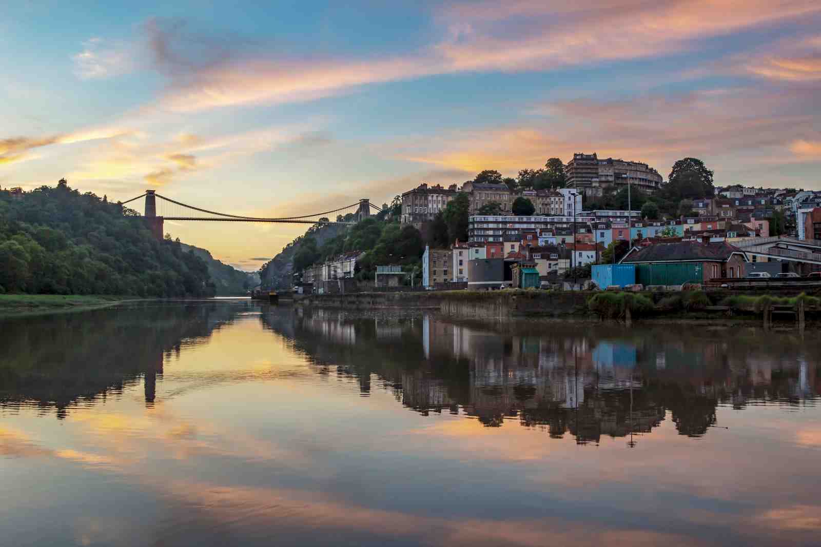 Clifton Suspension Bridge Sunset Wall Art