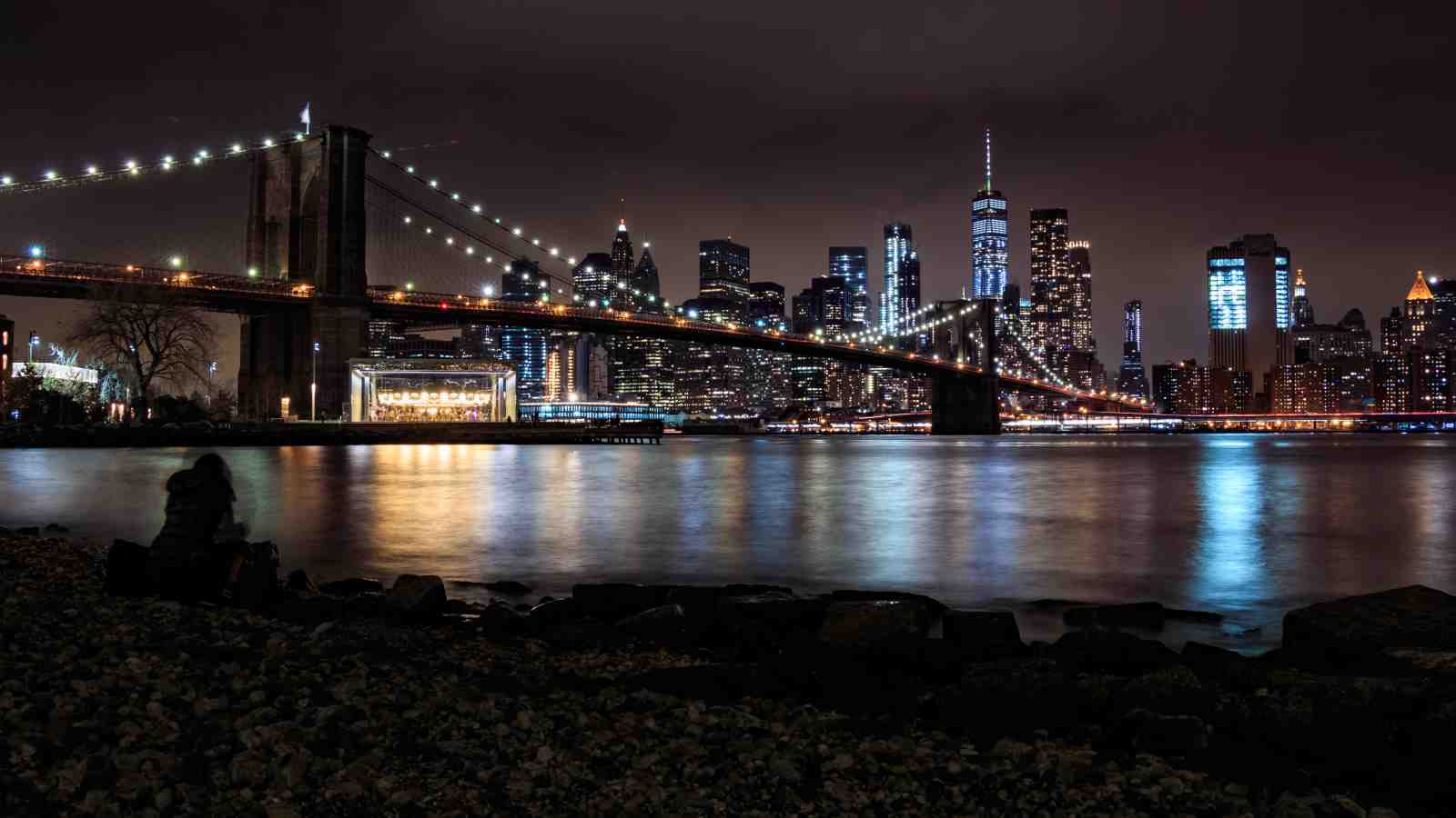 Brooklyn Bridge Nightscape Wall Art