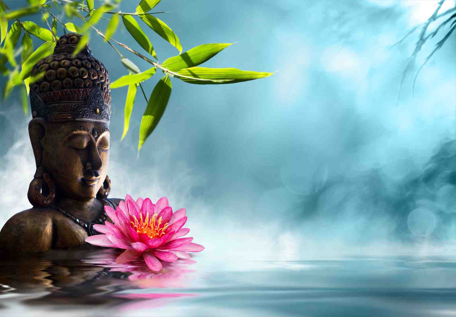 Zen Buddha & Lotus Serenity Wall Art