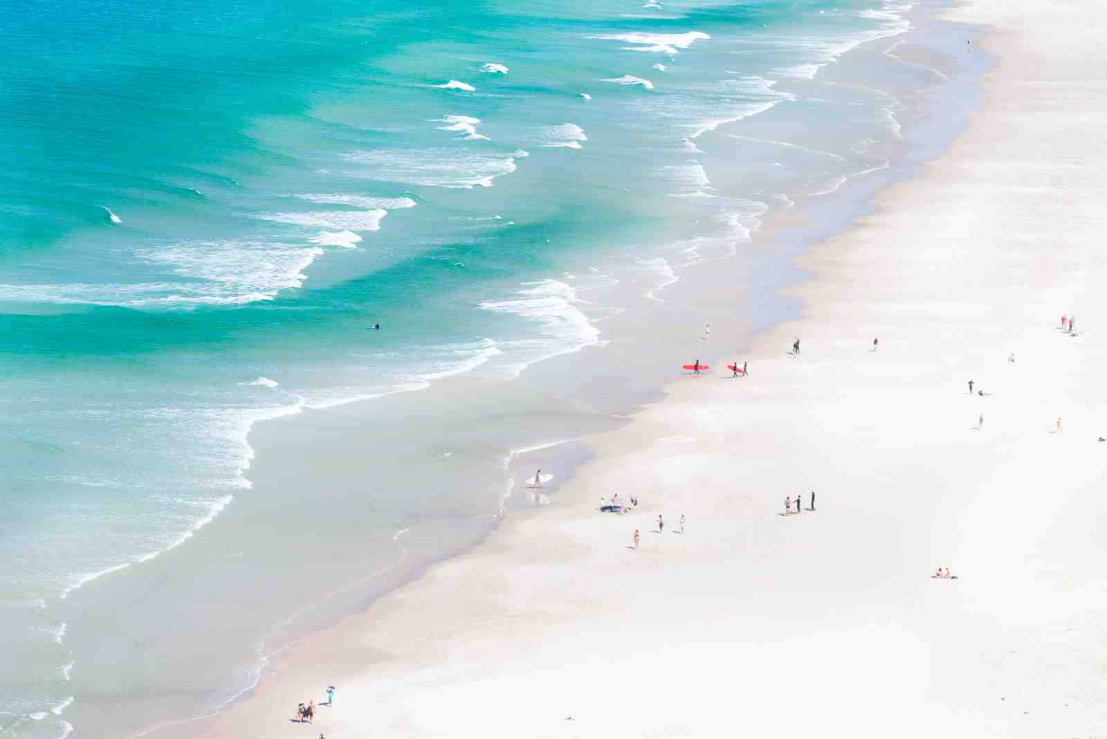 Serene Beach Escape Turquoise Waves Wall Art