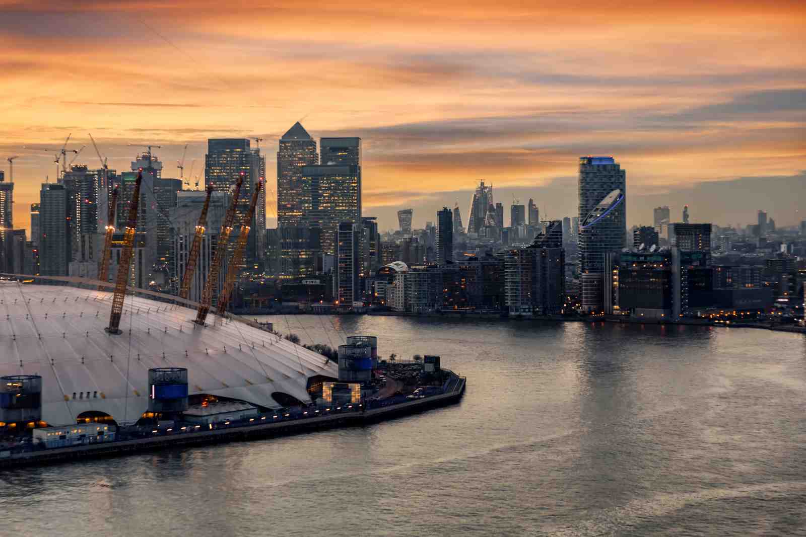 London Skyline Dusk Cityscape Wall Art