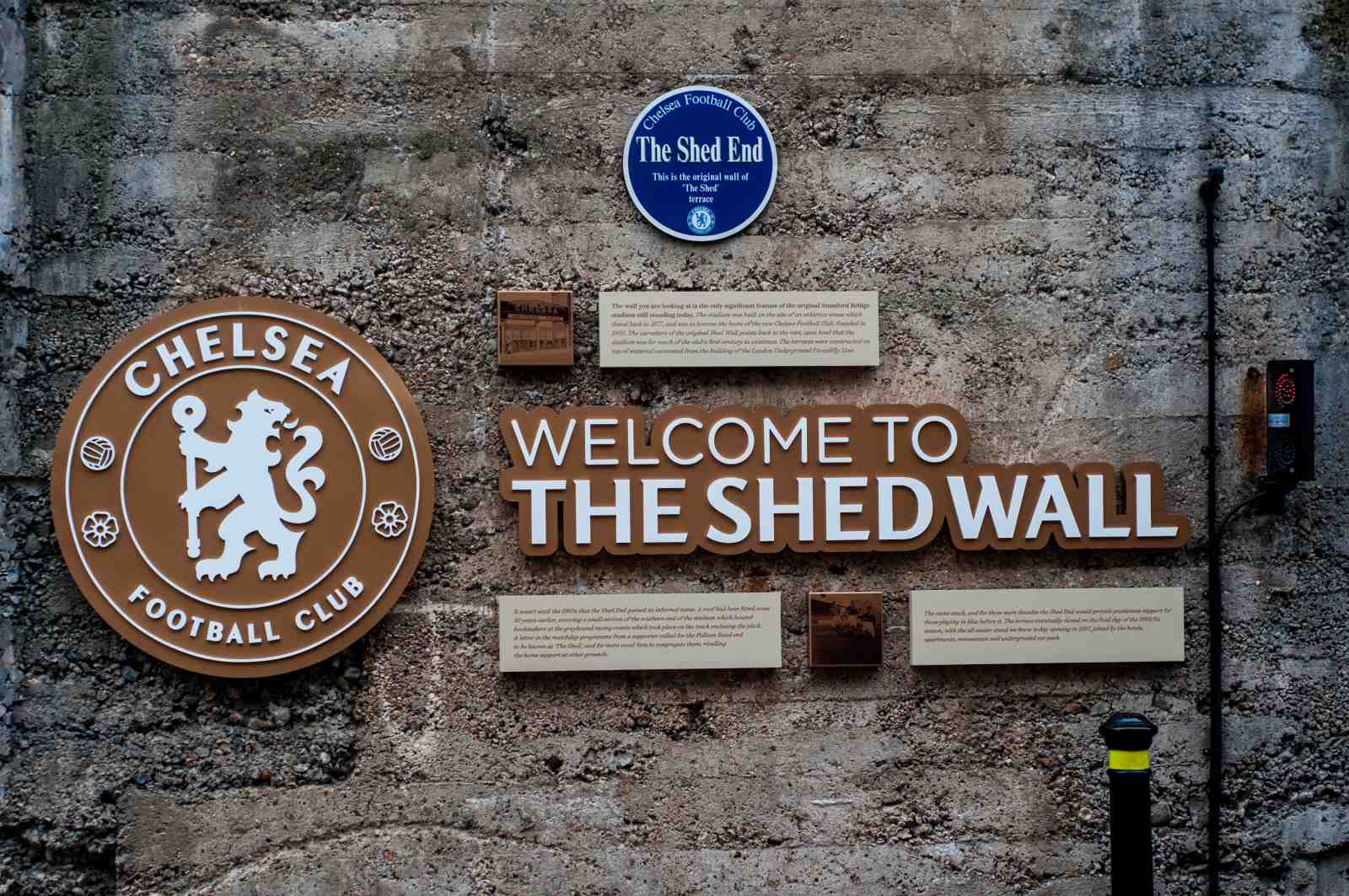 Chelsea FC "The Shed Wall" Commemorative Wall Art