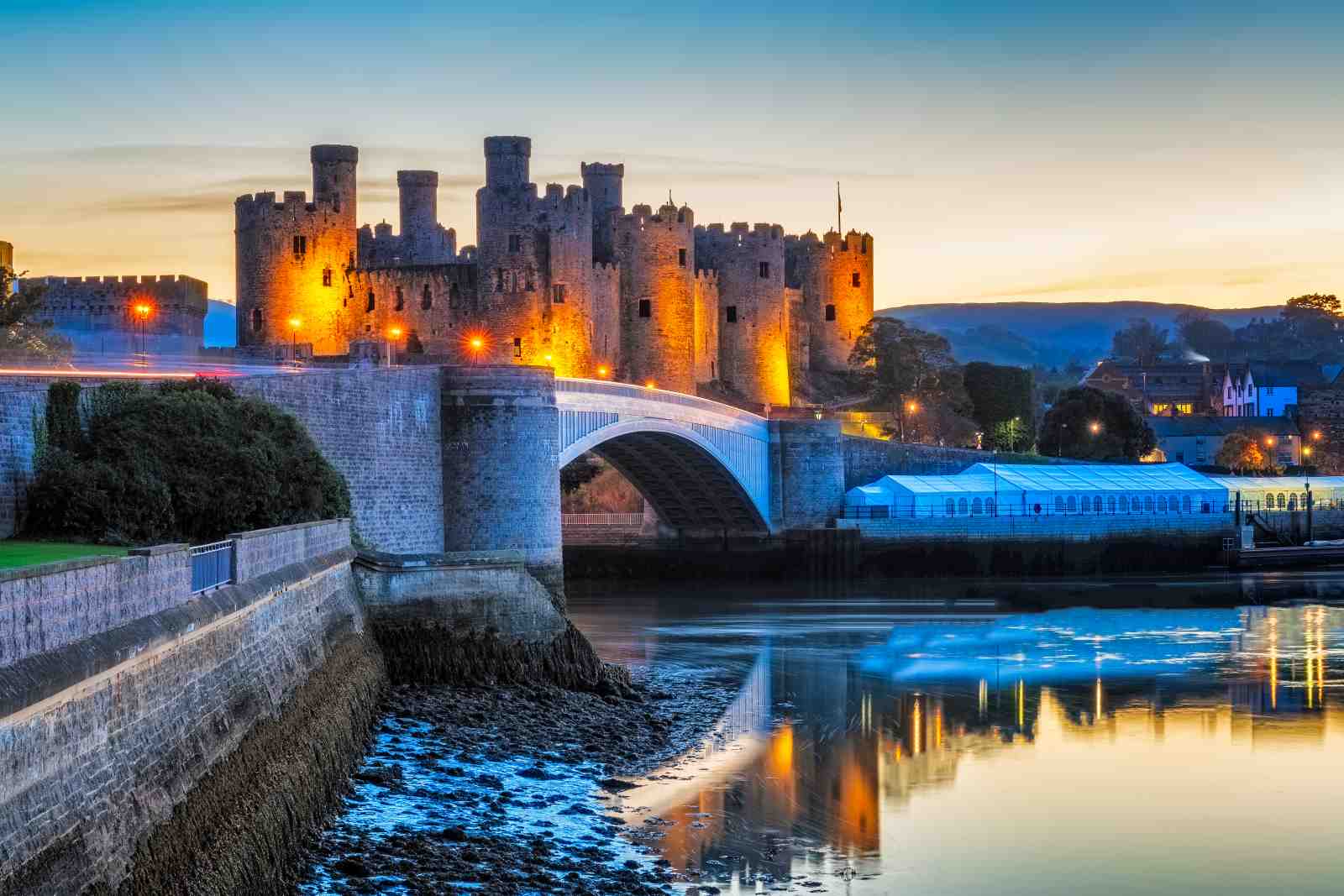 Majestic Castle at Dusk Wall Art