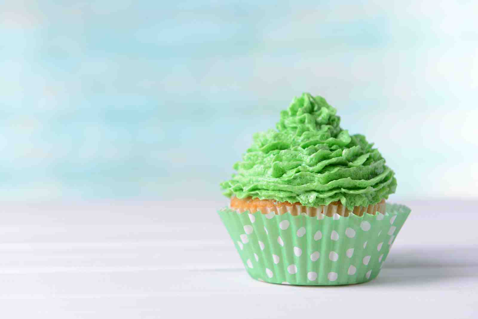 Sweet Green Delight Cupcake Wall Art