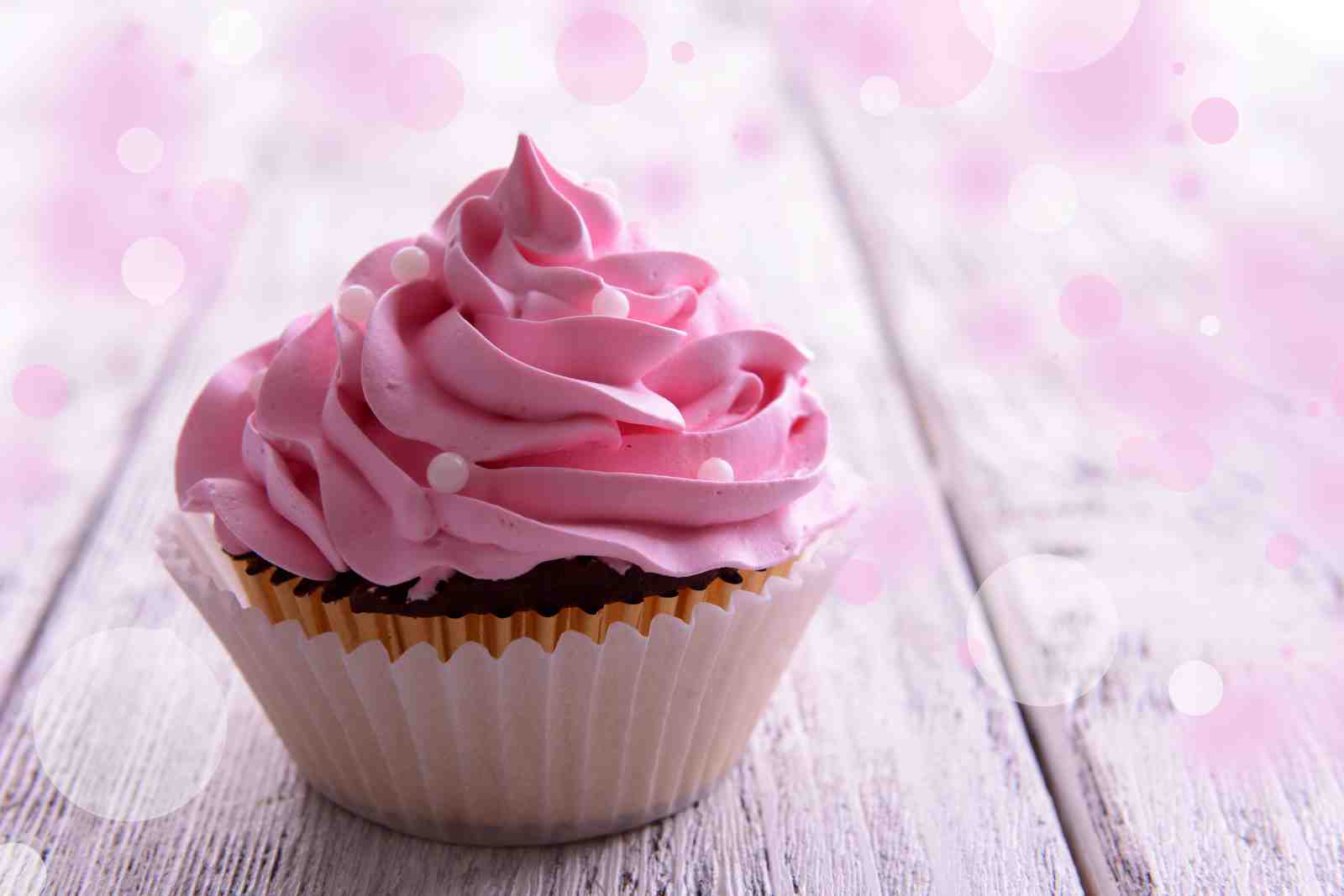 Sweet Pink Cupcake Delight Wall Art