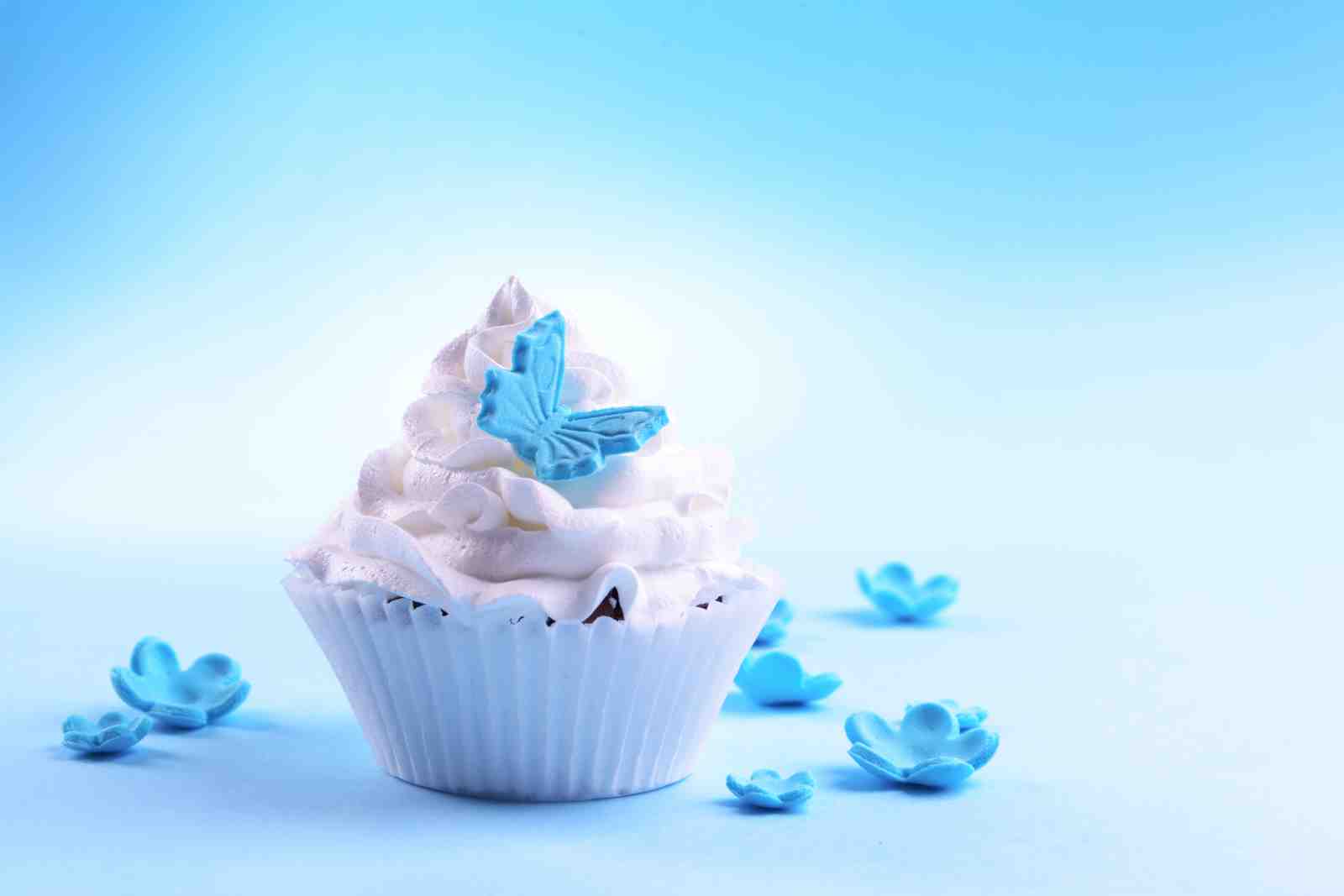 Sweet Butterfly Cupcake Art Wall Art