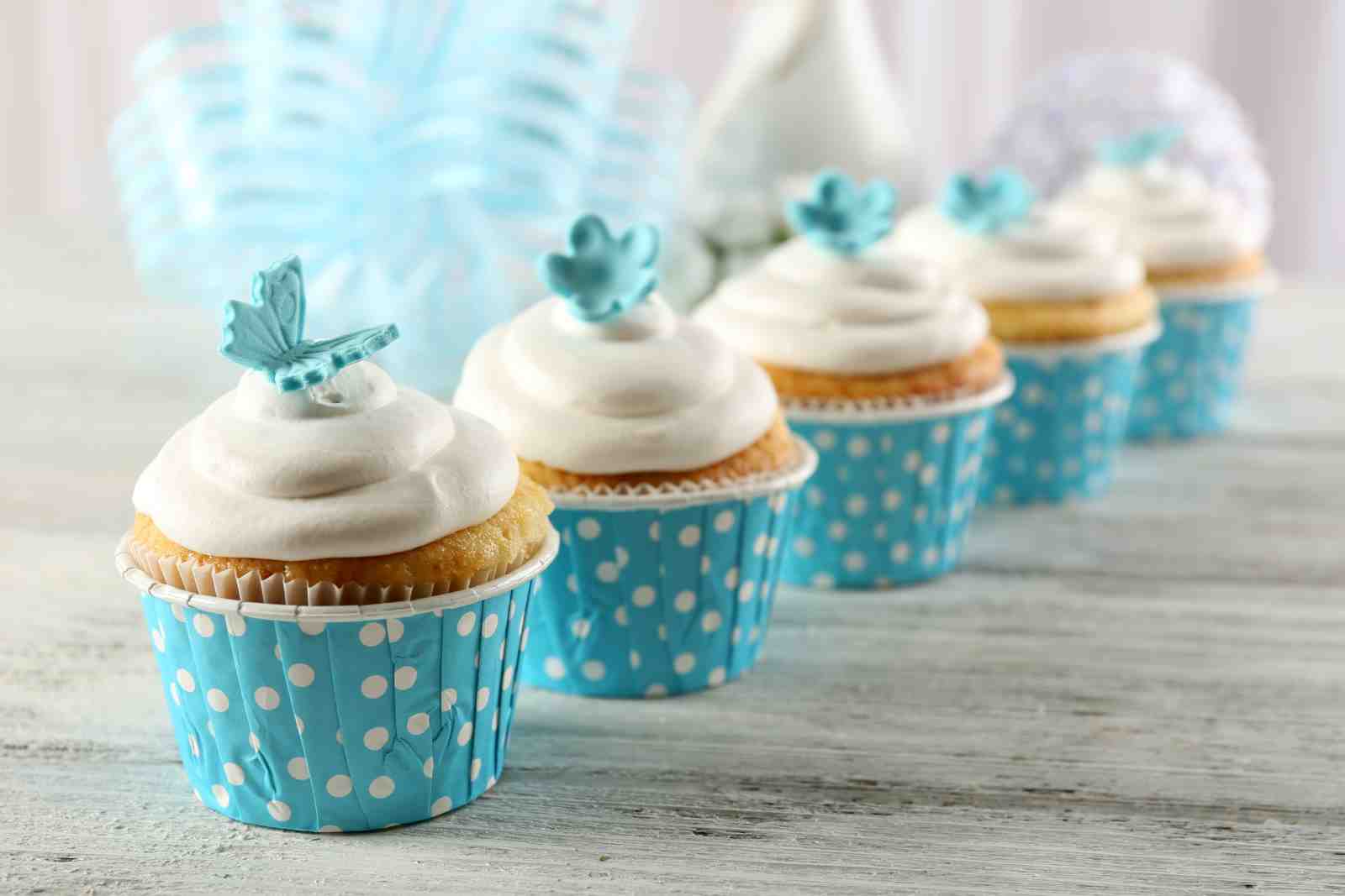 Cute Butterfly Cupcake Art Wall Art