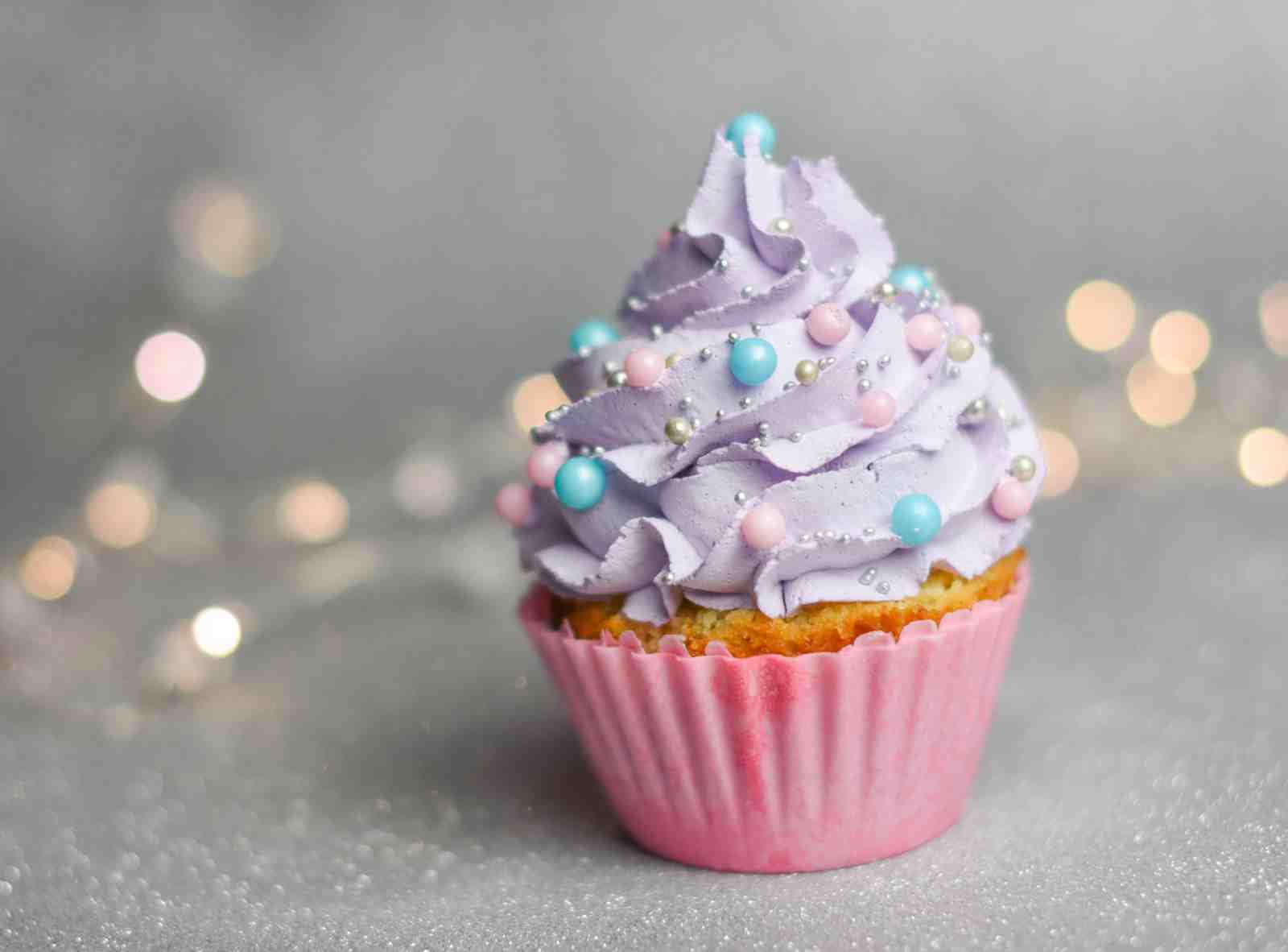 Dreamy Lavender Cupcake Art Wall Art
