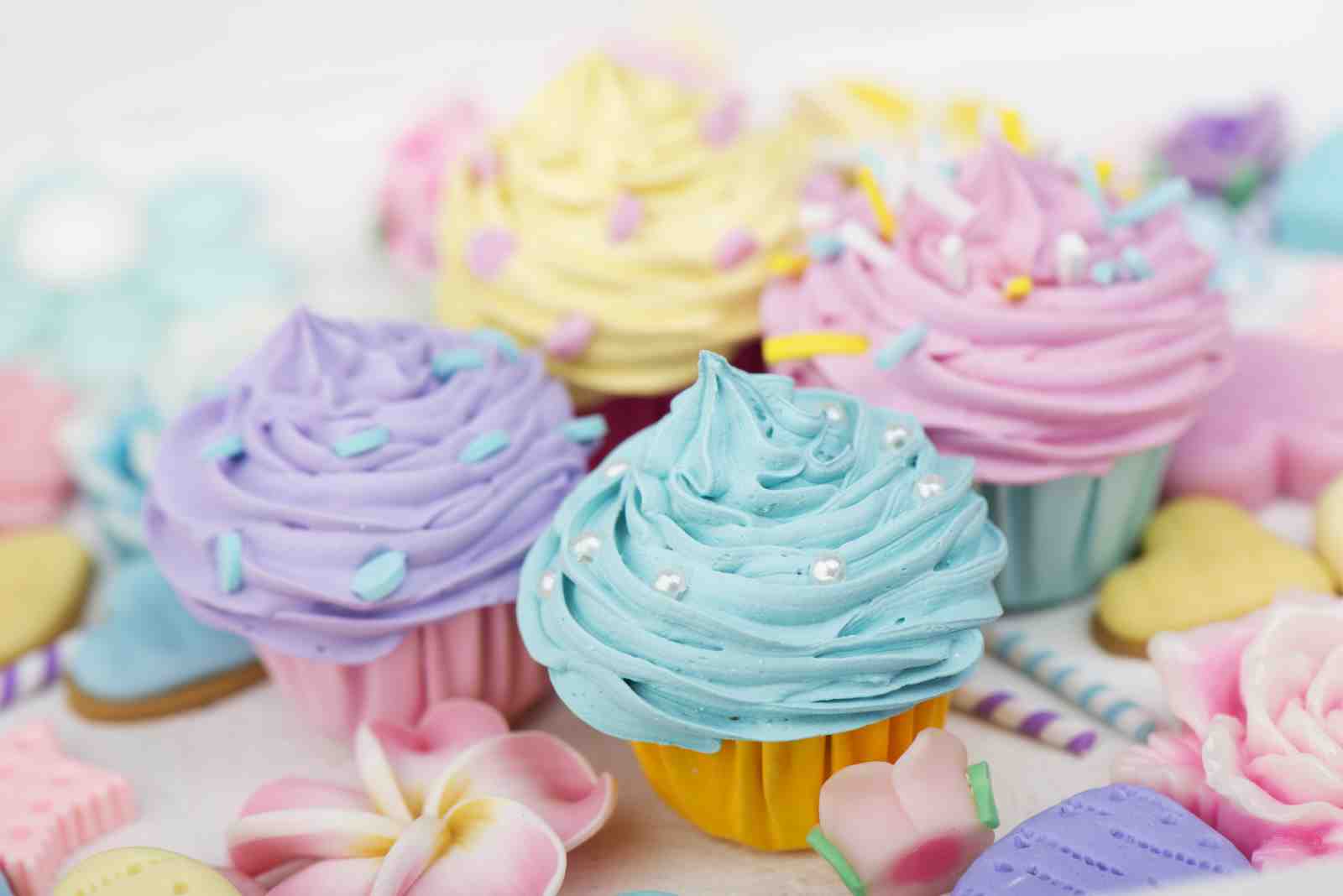 Pastel Cupcake Delight Wall Art