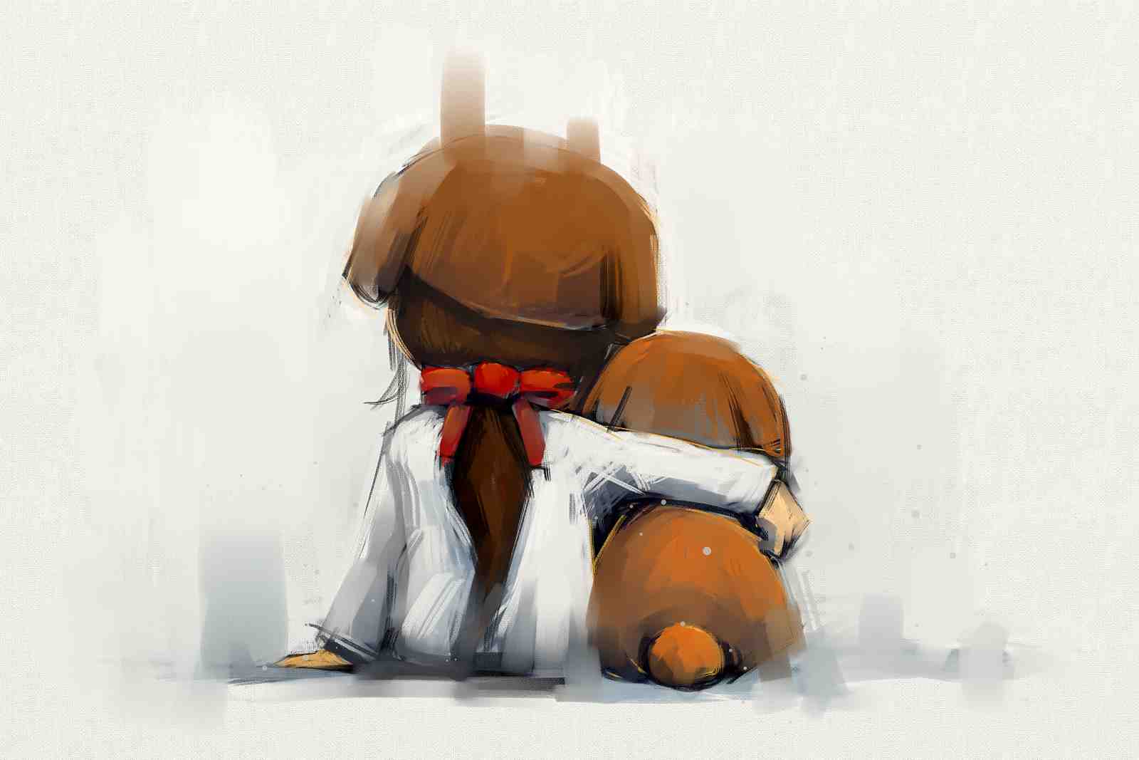 Heartwarming Hug Wall Art - Cozy & Comforting Art
