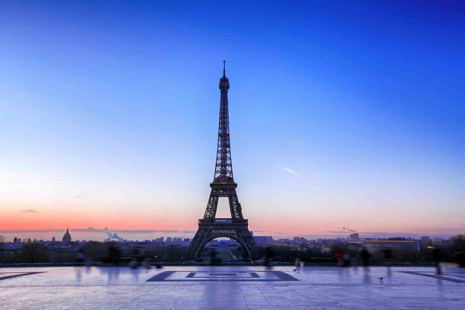 Eiffel Tower Paris Twilight Wall Art