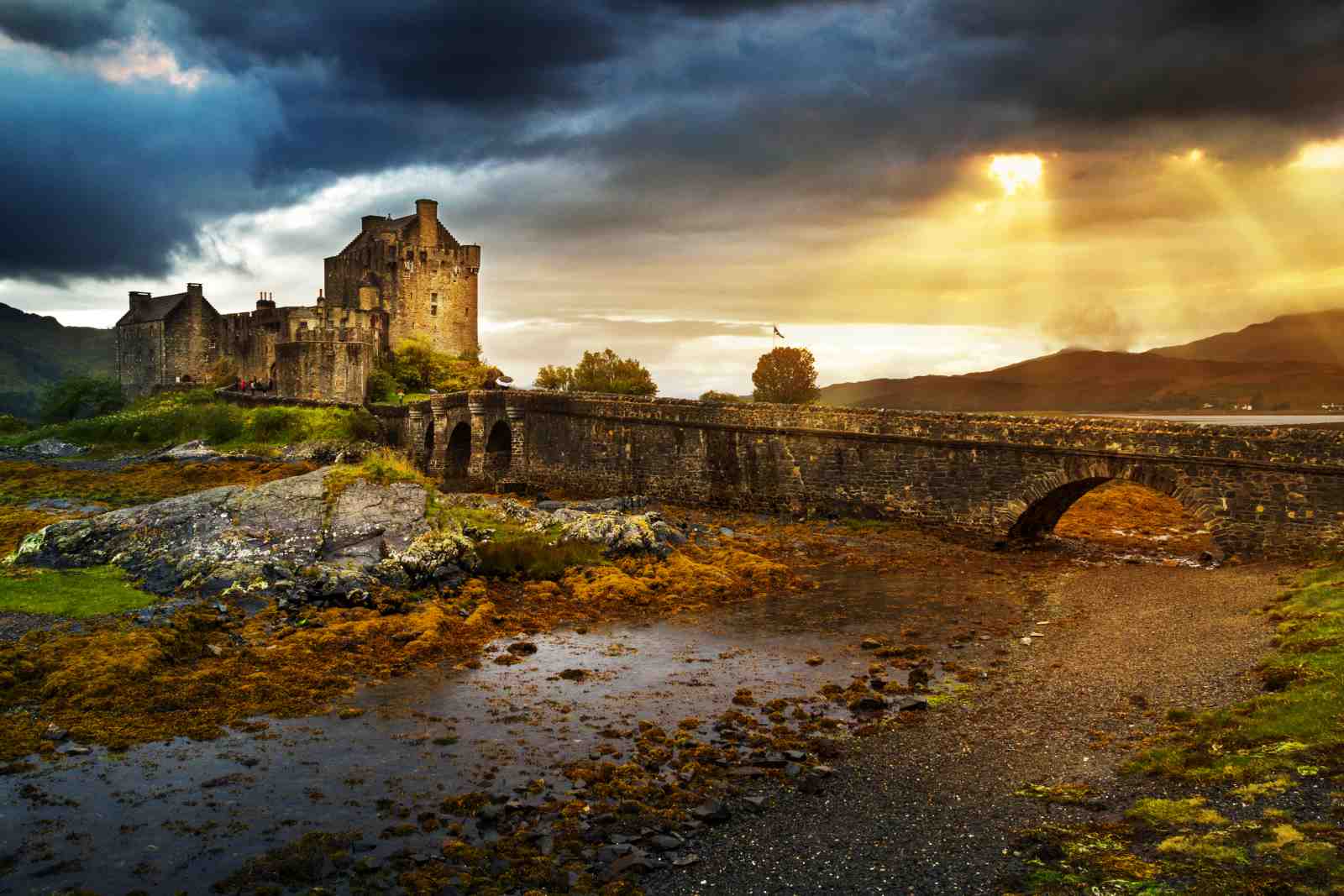 Dramatic Castle & Bridge Wall Art