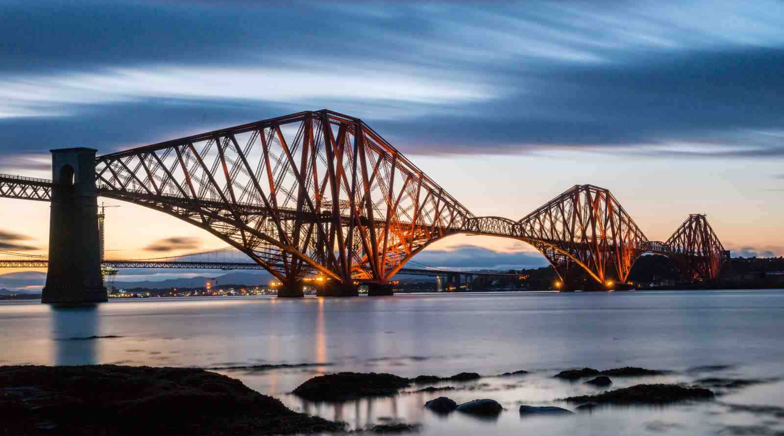 Forth Bridge Sunset Dramatic Landscape Wall Art