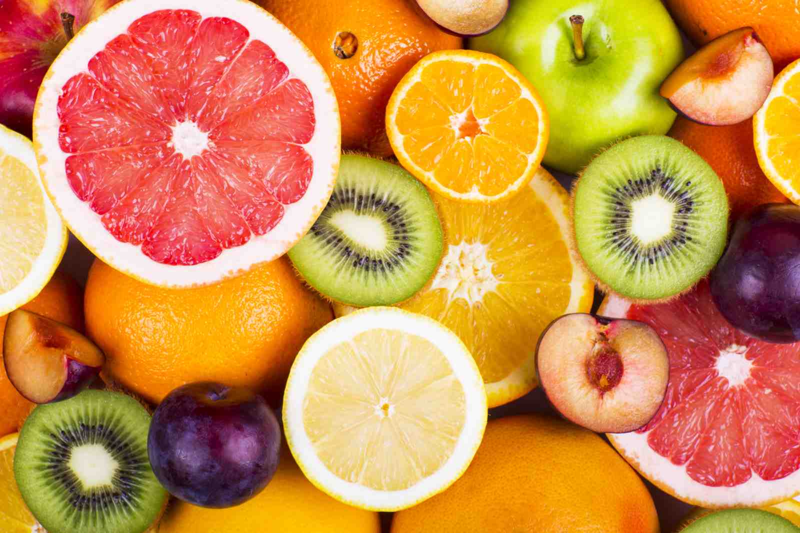 Vibrant Citrus & Berry Fruit Bowl Wall Art