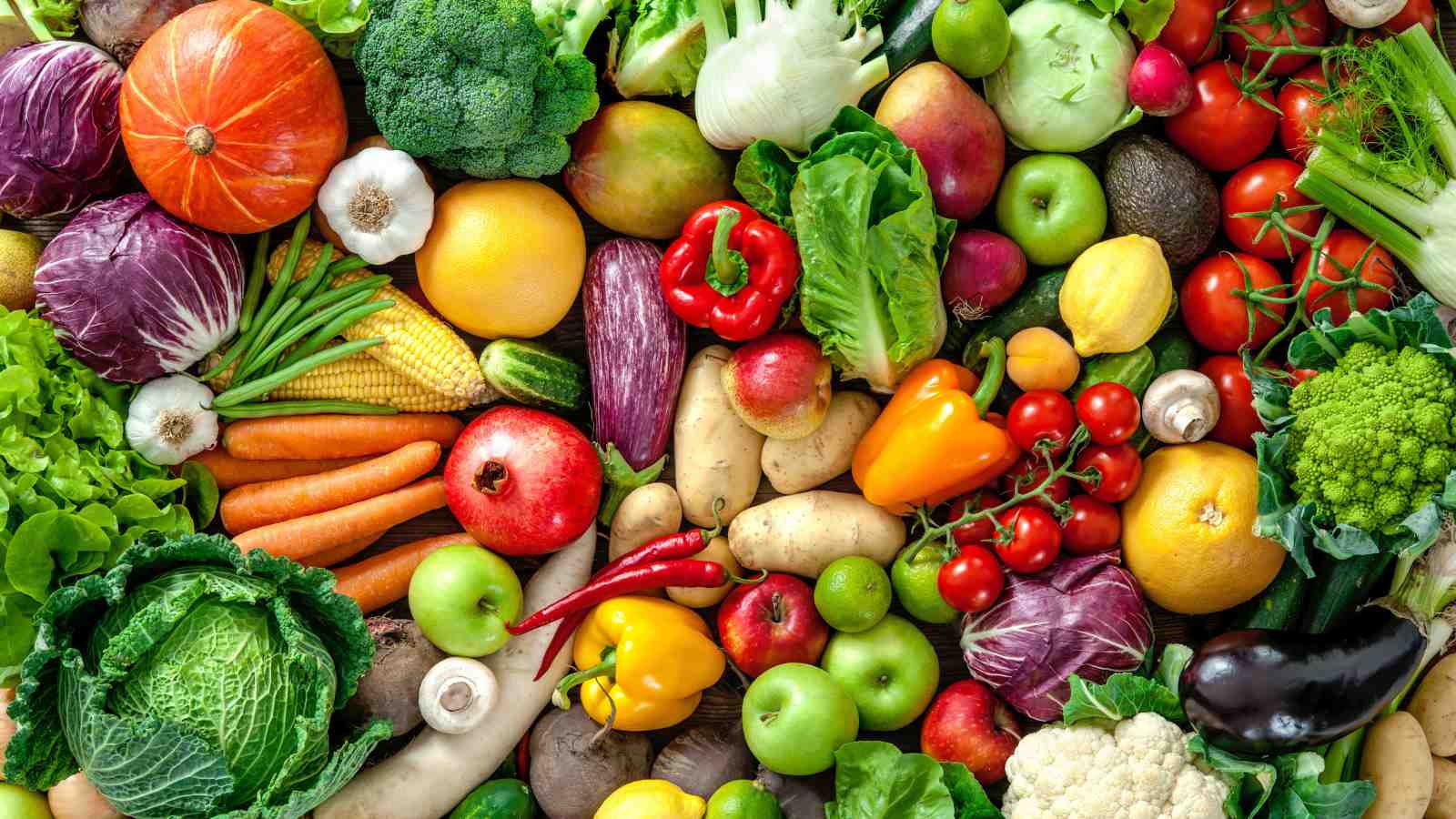 Vibrant Produce Assortment Wall Art