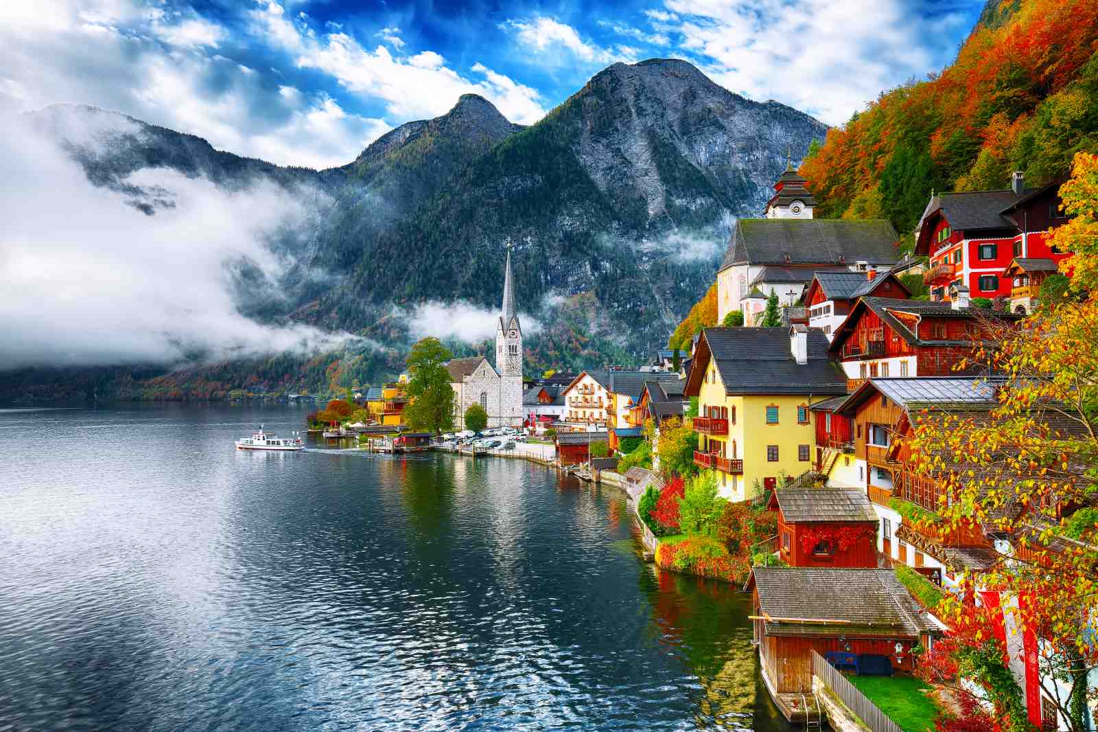 Hallstatt Village Austrian Alps Wall Art