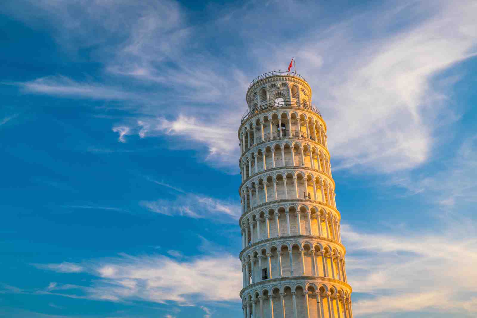 Leaning Tower of Pisa Sunset Wall Art