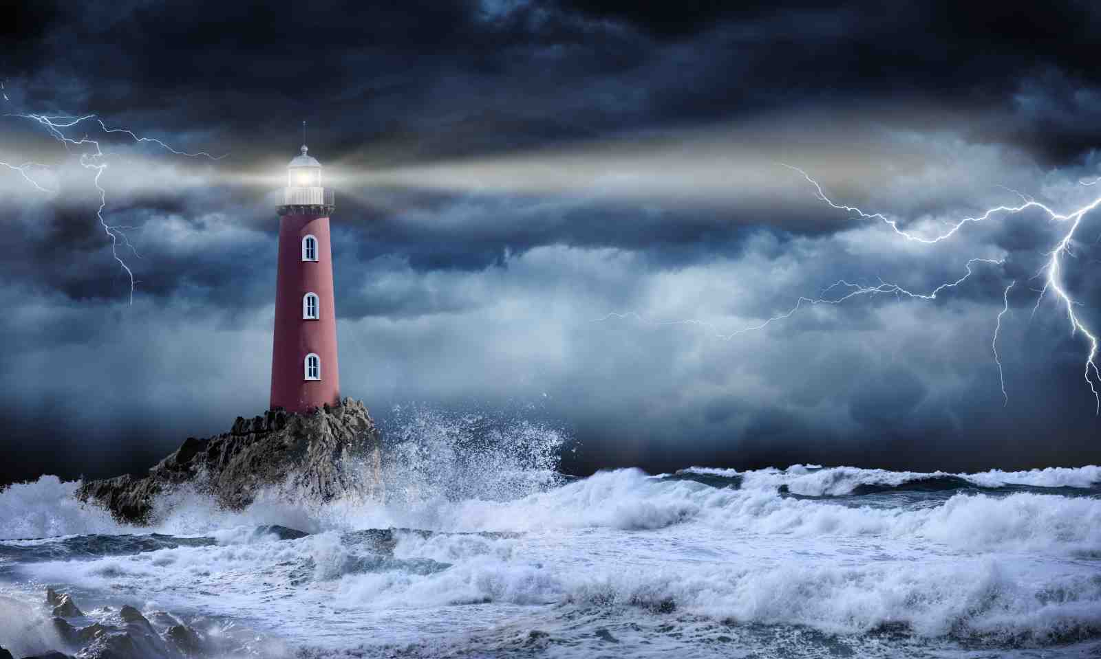 Stormy Seas Lighthouse Wall Art