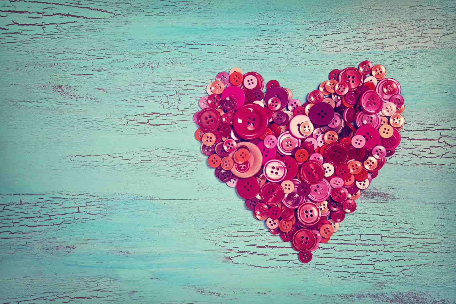 Vintage Button Heart Wall Art Art
