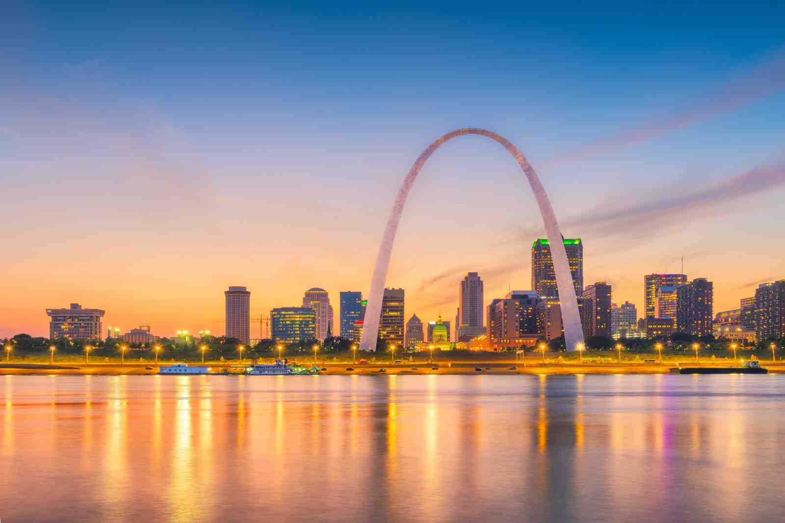 St. Louis Gateway Arch Sunset Wall Art