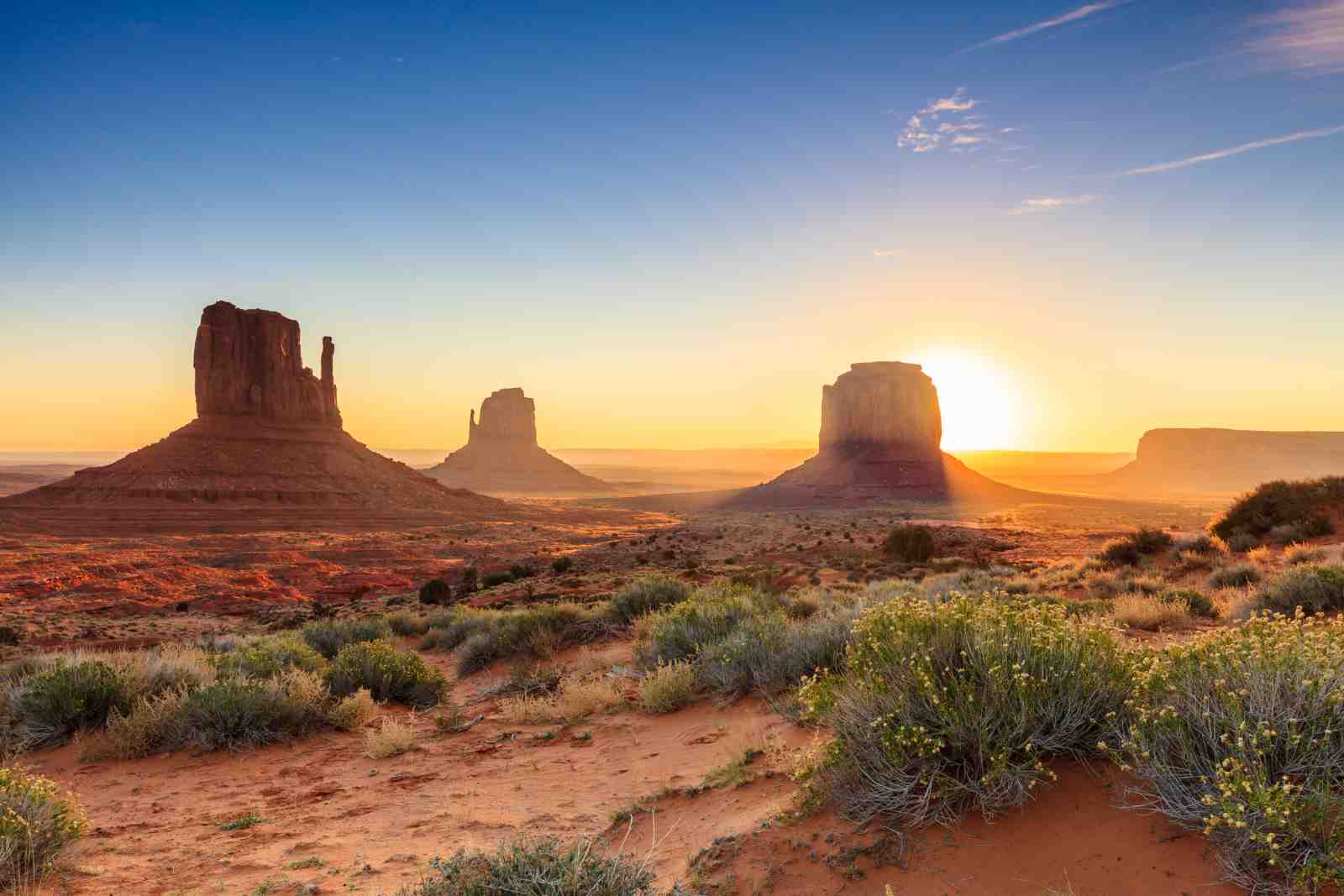 Monument Valley Sunrise Landscape Wall Art