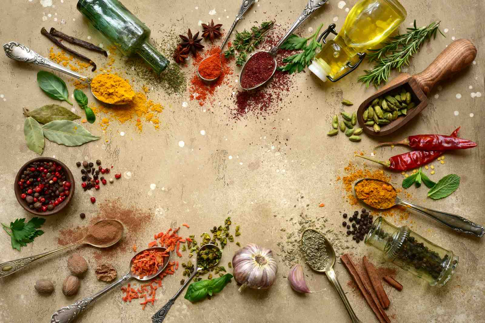Vibrant Spices Culinary Art Wall Art