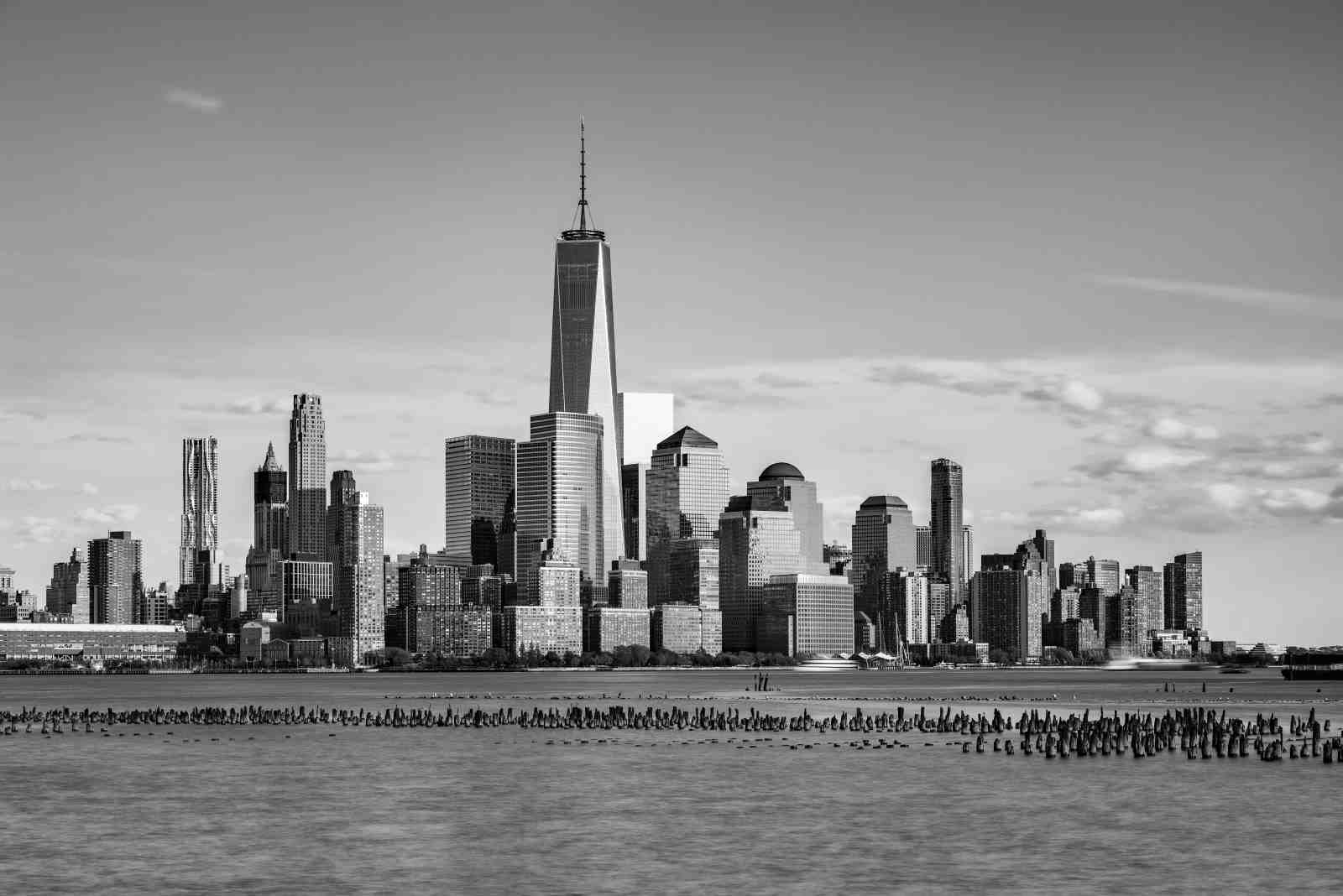 Iconic NYC Skyline Black & White Wall Art
