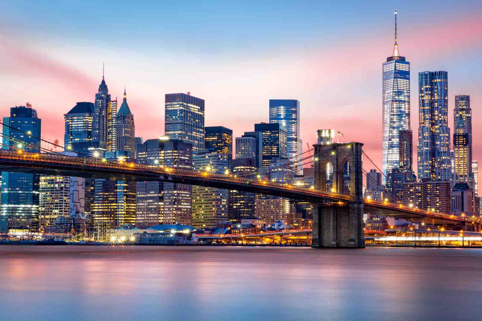 New York Cityscape Brooklyn Bridge Wall Art